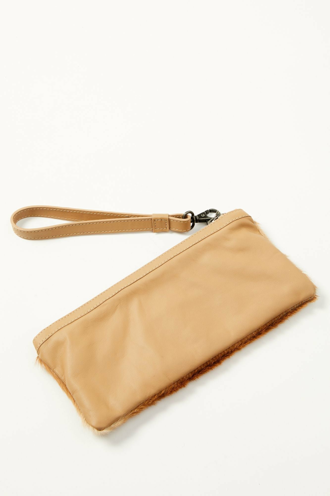 Idyllwind Upland Drive Hair-On Wallet Wristlet Natural