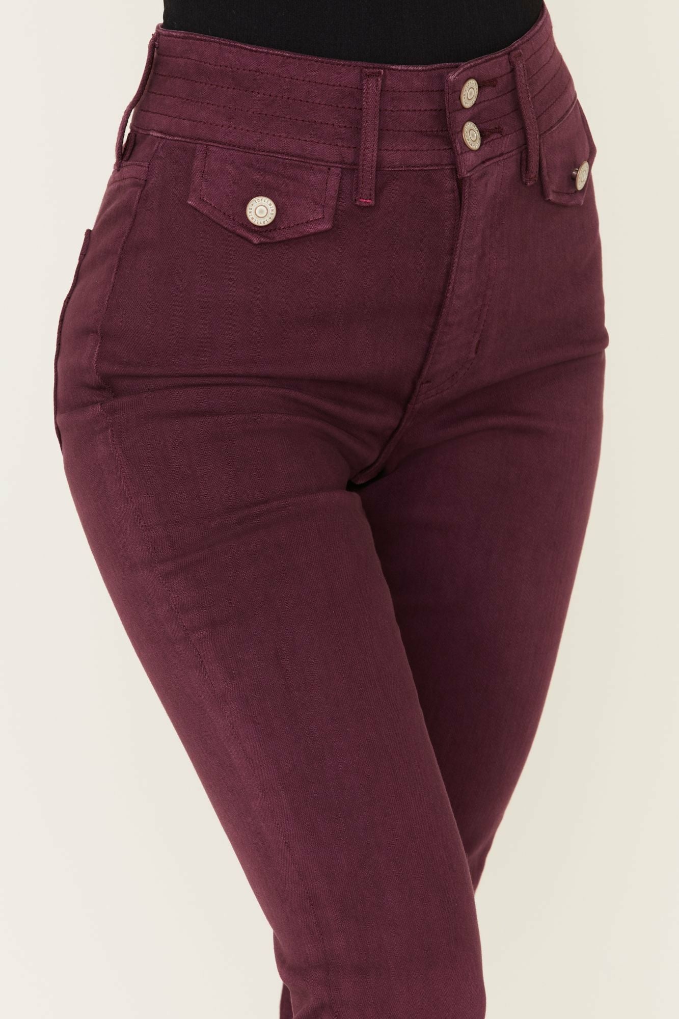 Idyllwind High Rise Flap Pocket Outlaw Flare Jeans Purple