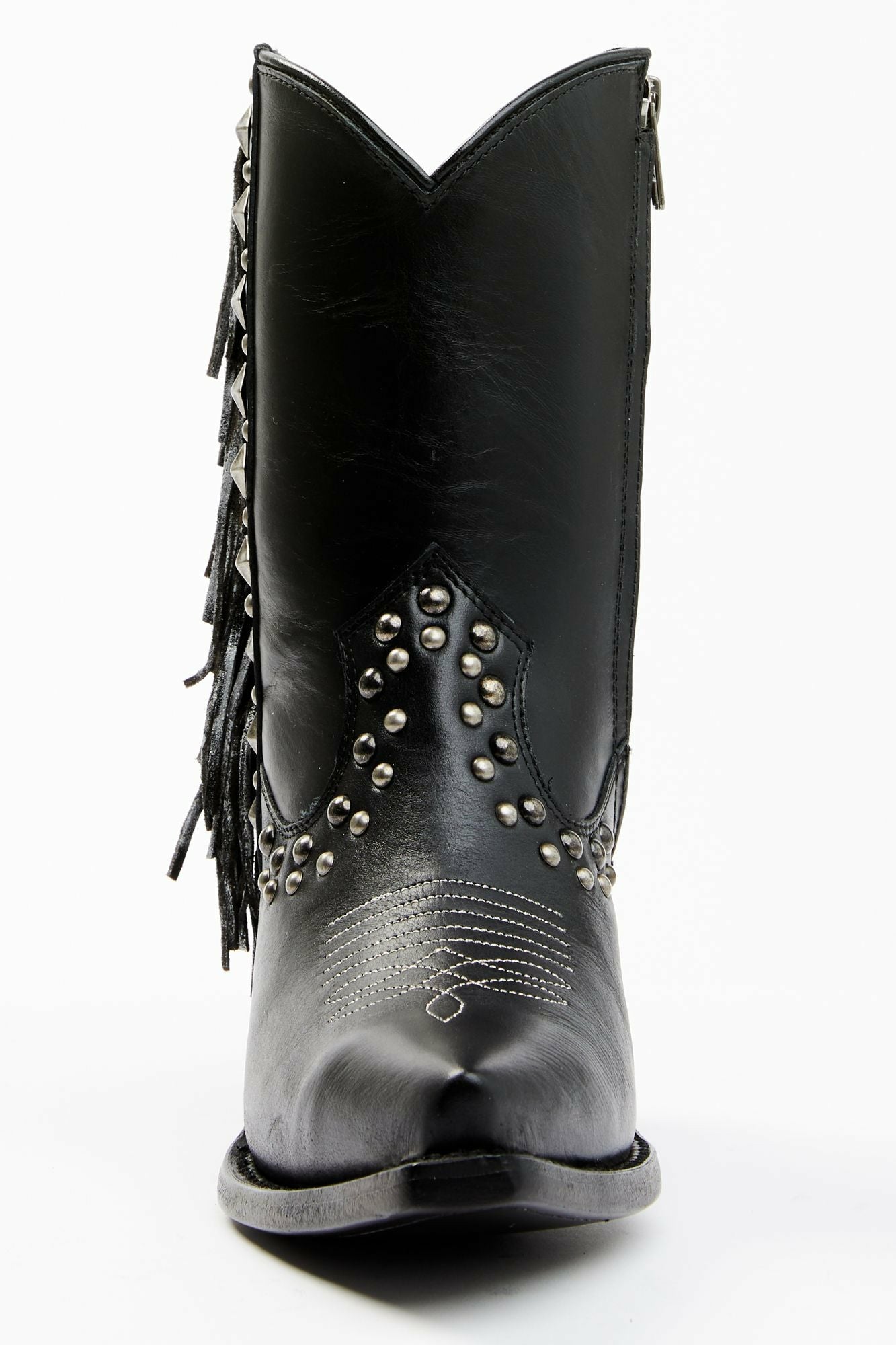Idyllwind Studded Fringe Day Trip Cowgirl Boots - Snip Toe Black