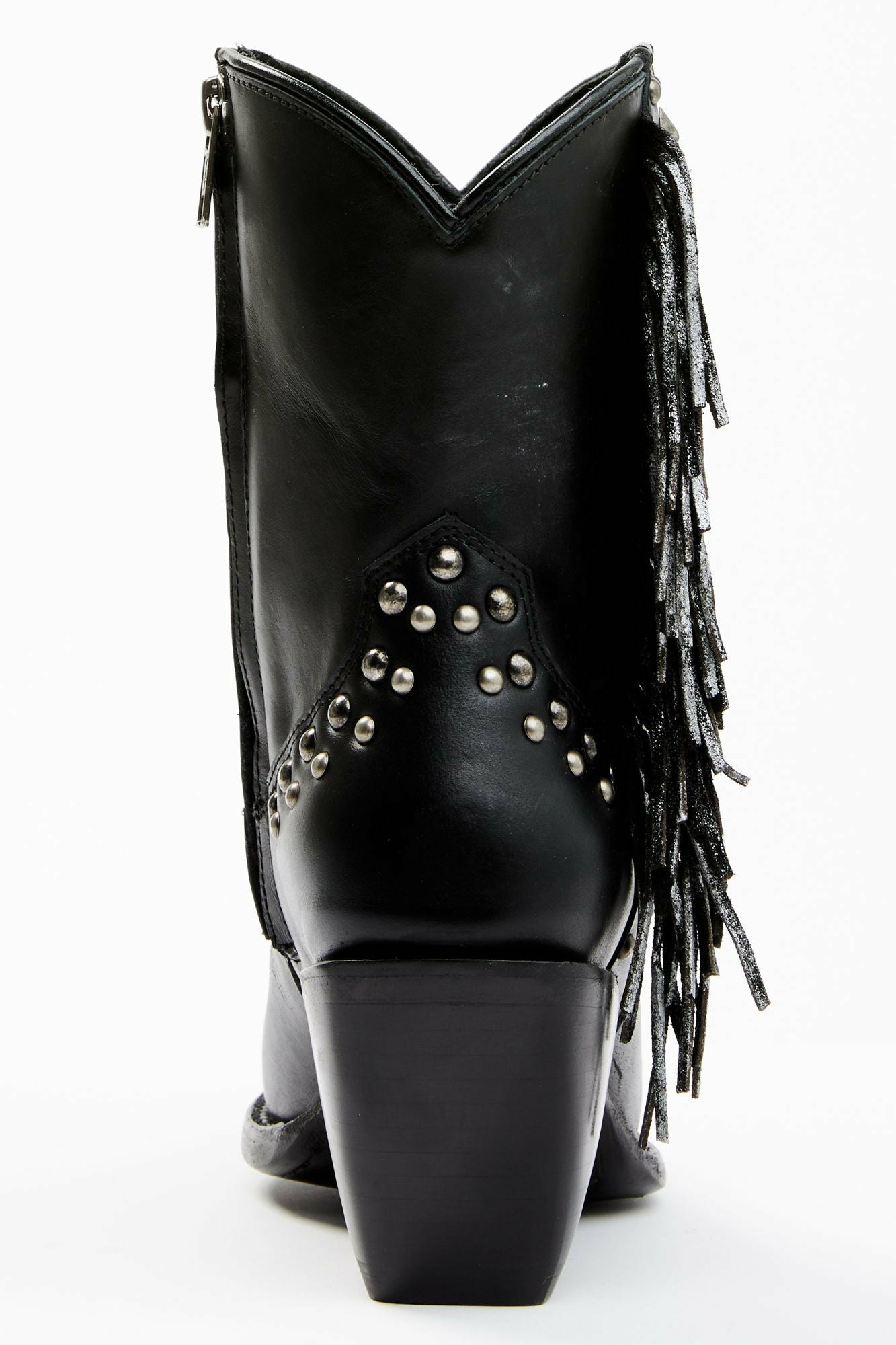 Idyllwind Studded Fringe Day Trip Cowgirl Boots - Snip Toe Black