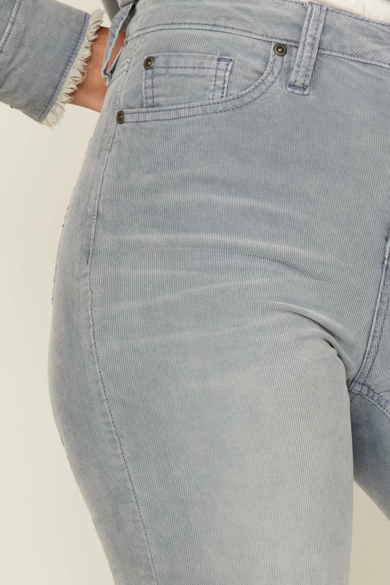 Idyllwind High Risin Corduroy Flare Jeans Dark Blue