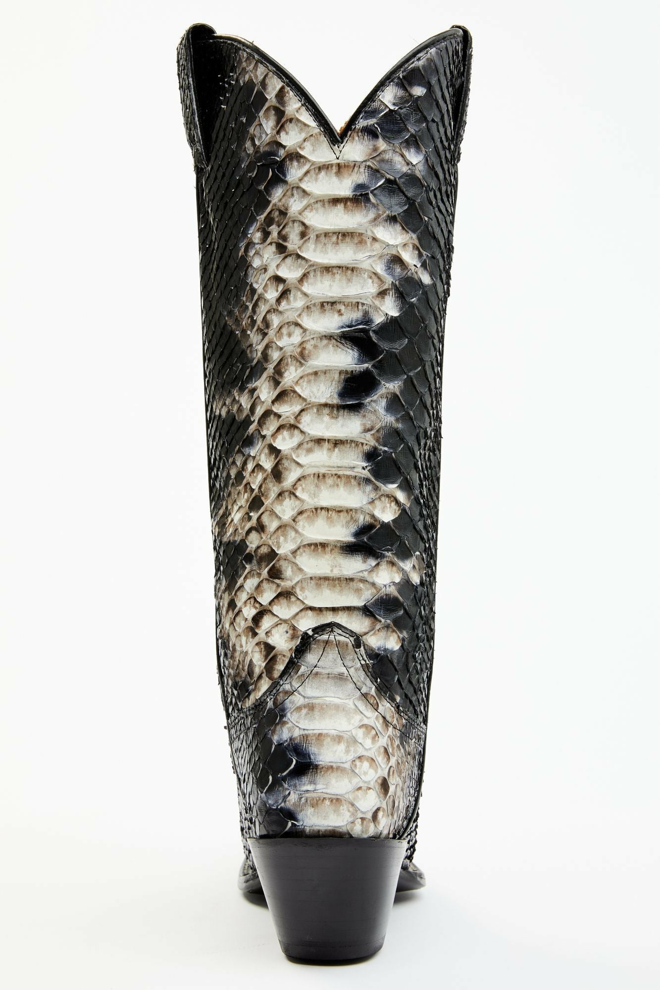 Idyllwind Stunner Exotic Python Western Boots - Snip Toe Black/white