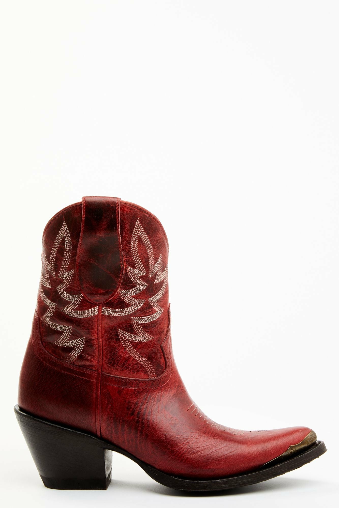 Idyllwind Wheels Red Leather Western Booties - Round Toe Red