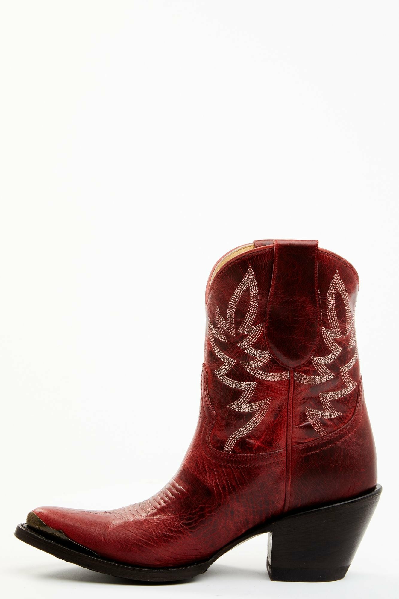 Idyllwind Wheels Red Leather Western Booties - Round Toe Red