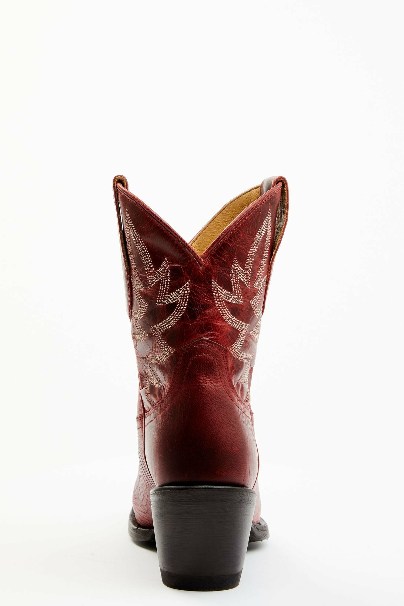 Idyllwind Wheels Red Leather Western Booties - Round Toe Red