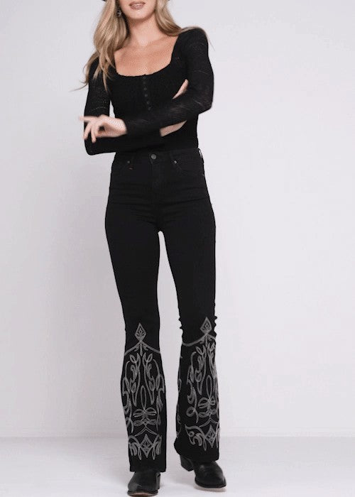 Idyllwind Saddle Drive High Rise Bootcut Jeans Black