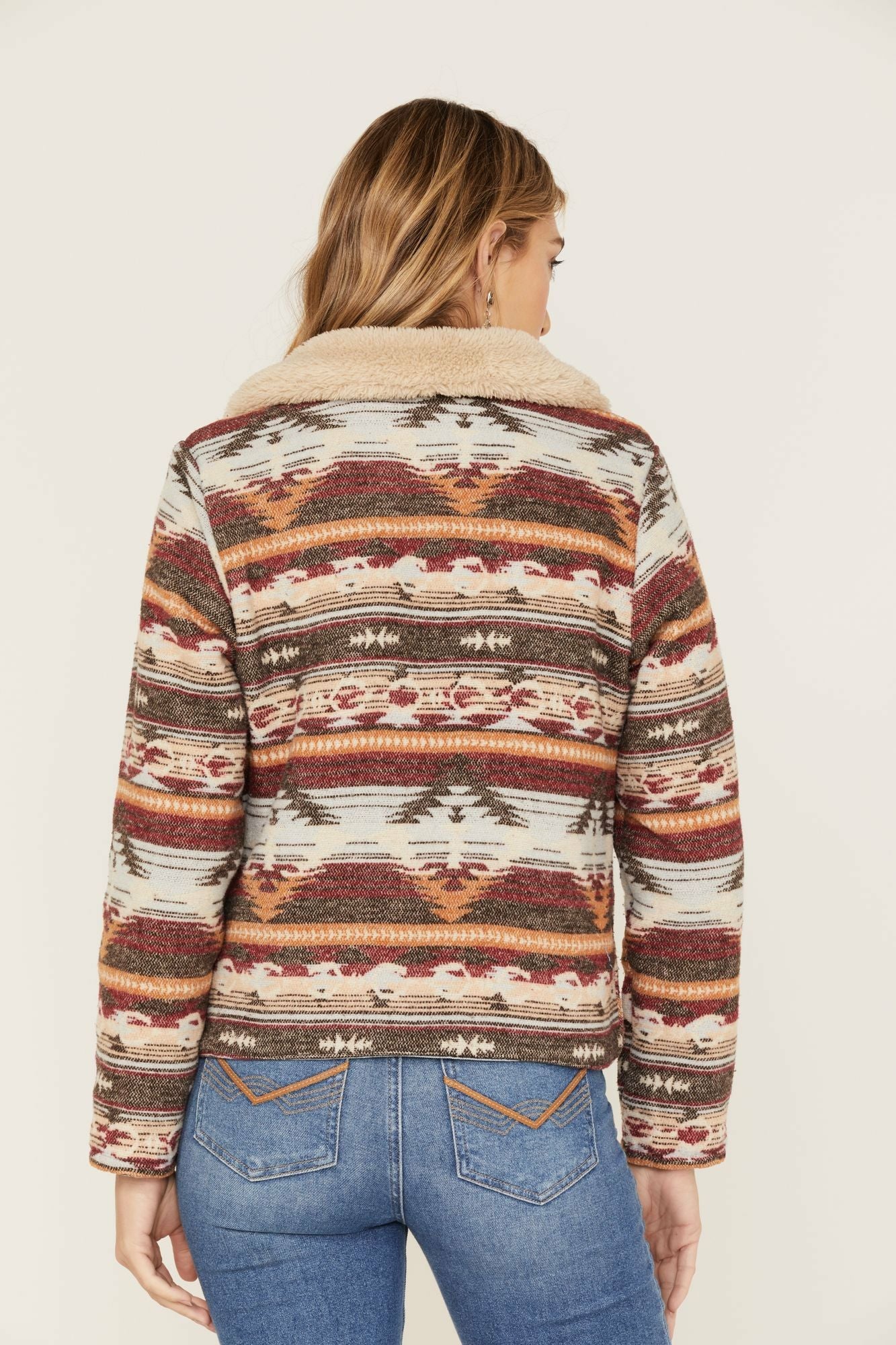 Idyllwind Light Wash Reversible Sherpa Blanket Denim Jacket Light Wash