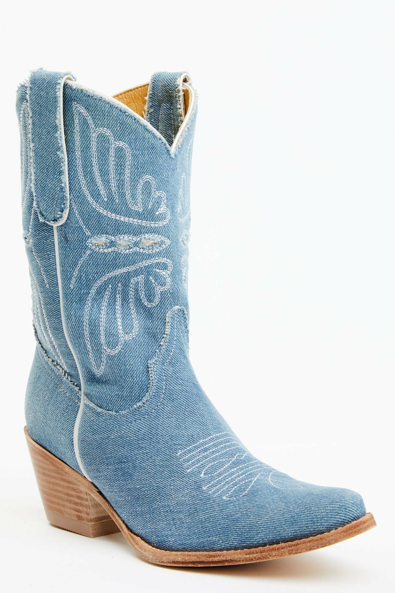 Idyllwind Aces Denim Deux Western Boots - Pointed Toe Blue