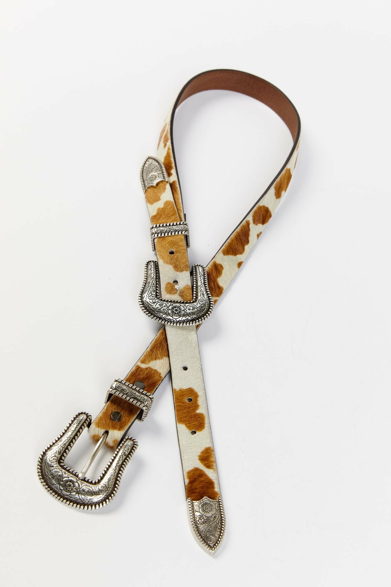 Idyllwind Double Down Western Double Buckle Belt Brown