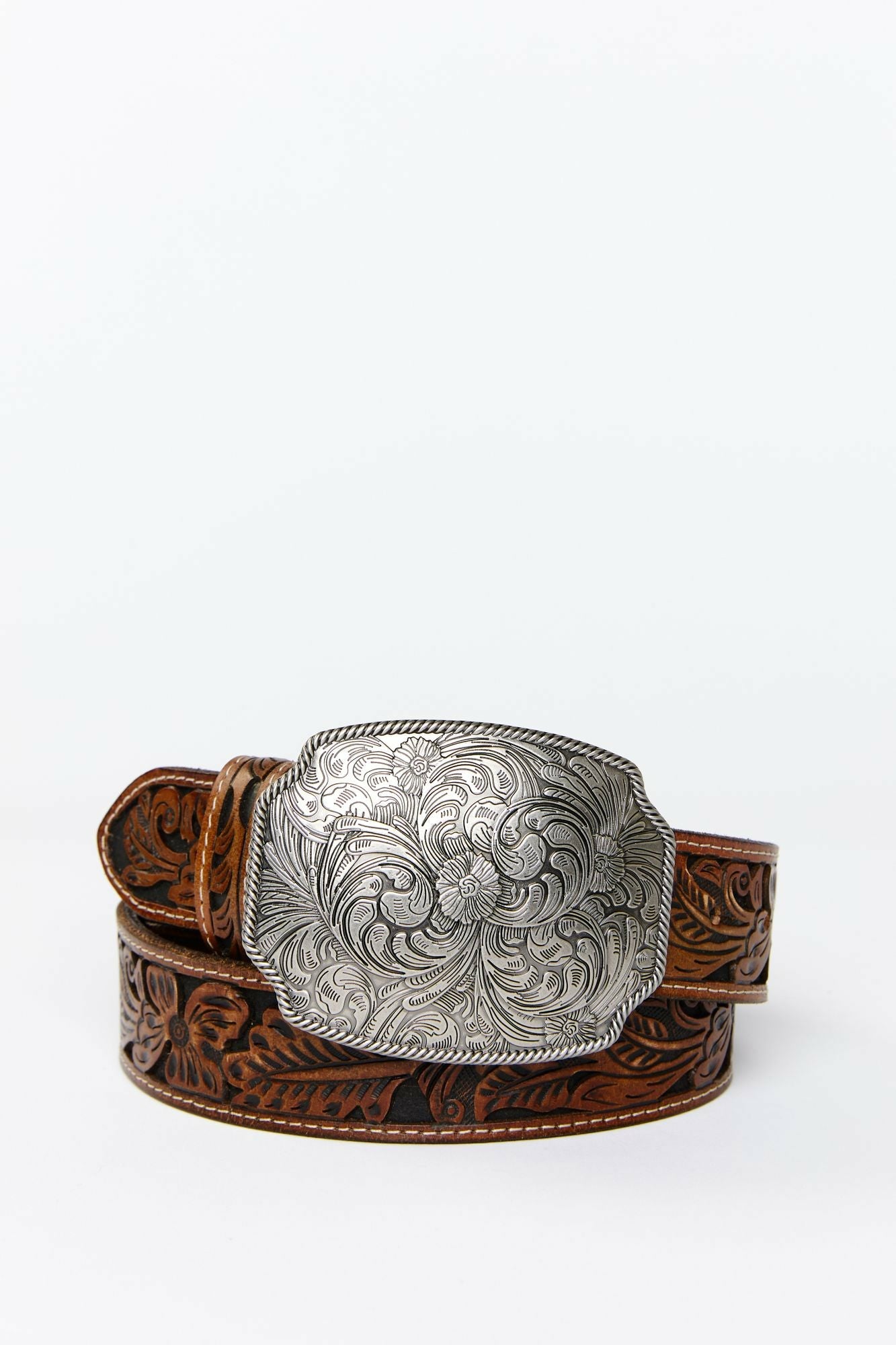 Idyllwind Westerly Drive Brown Tooled Belt Tan