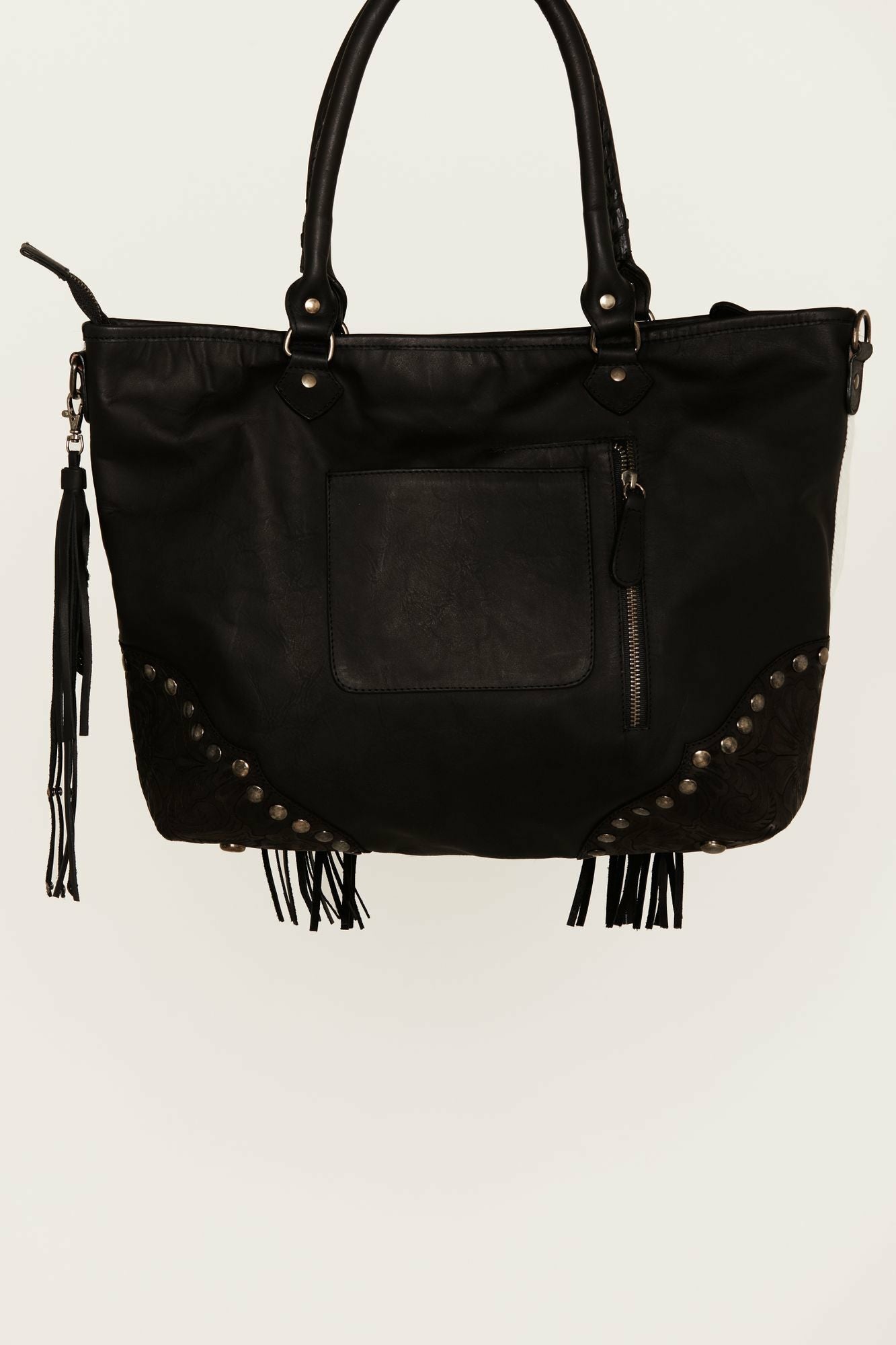 Idyllwind Cow Are You Tote Handbag Black