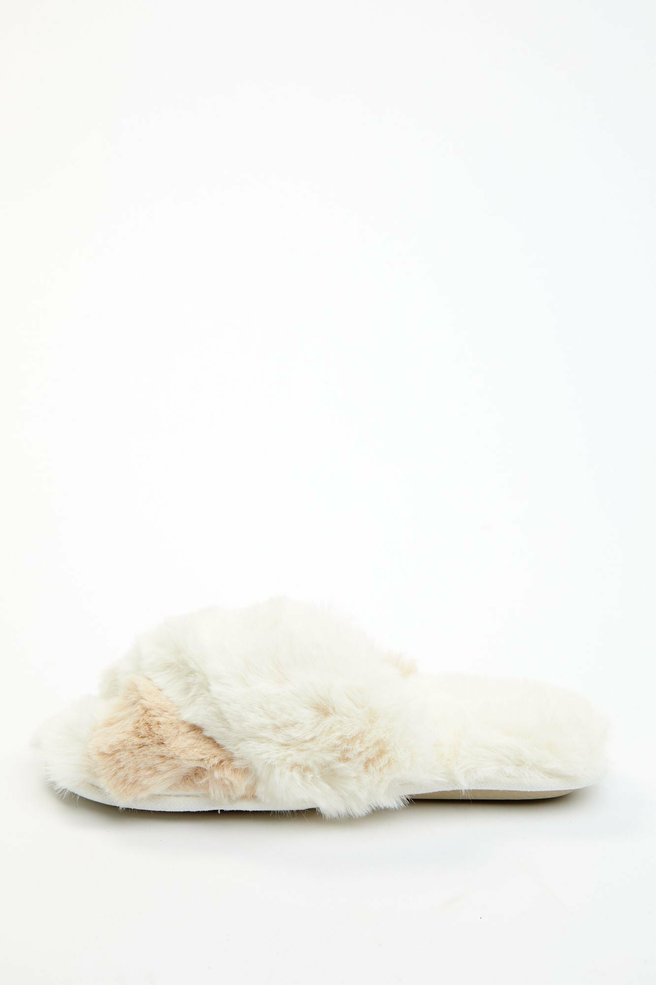 Idyllwind Aspen Cream Faux Fur Slippers Cream