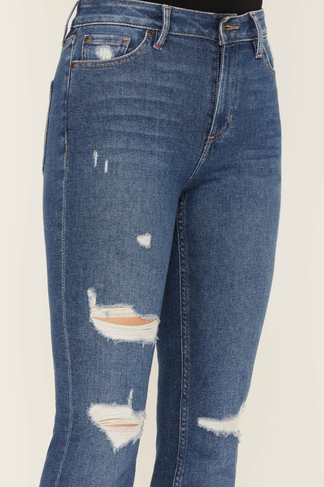 Idyllwind Navaho Dark Wash High Risin' Distressed Bootcut Jeans Dark Wash