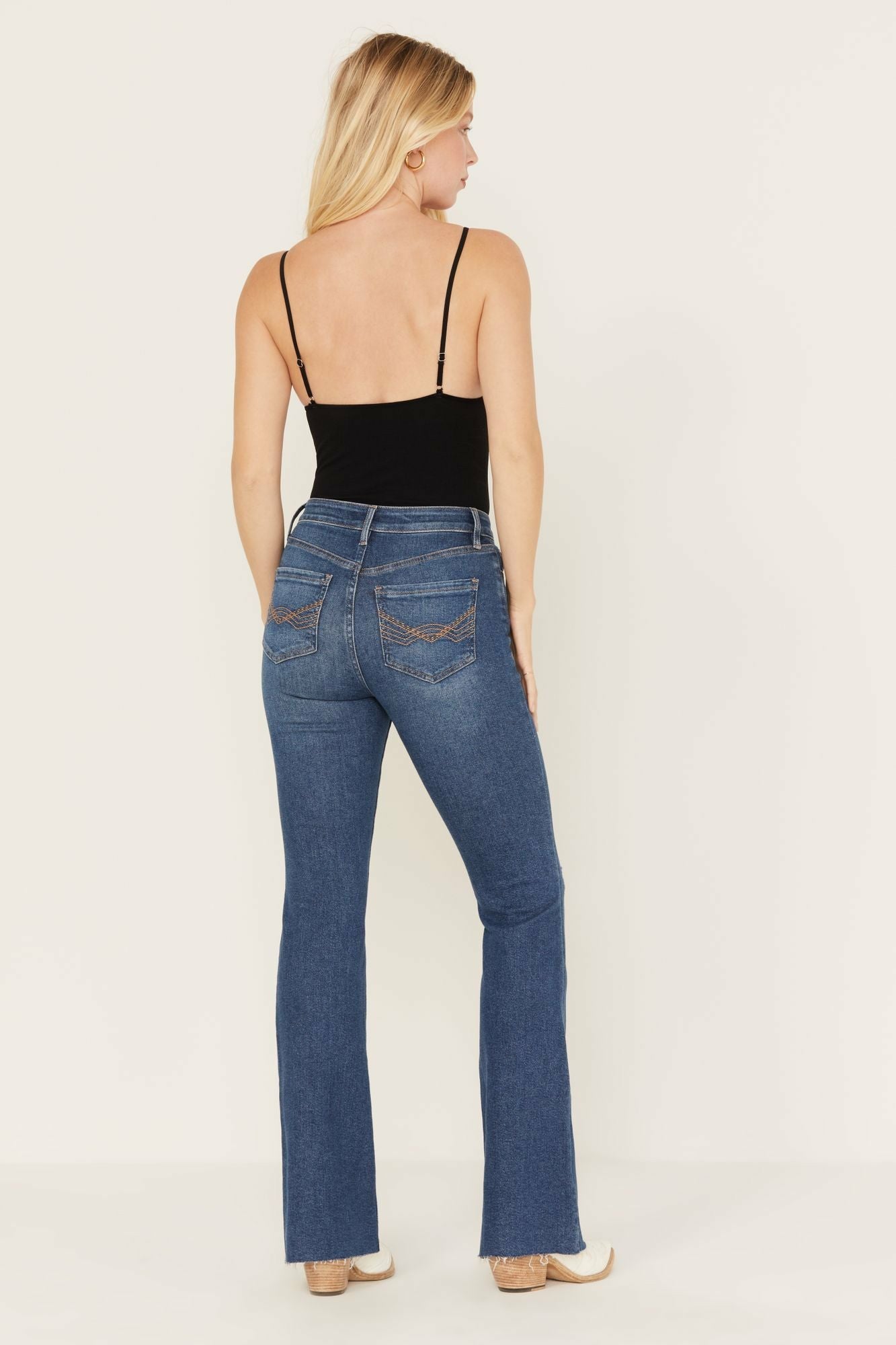 Idyllwind Navaho Dark Wash High Risin' Distressed Bootcut Jeans Dark Wash