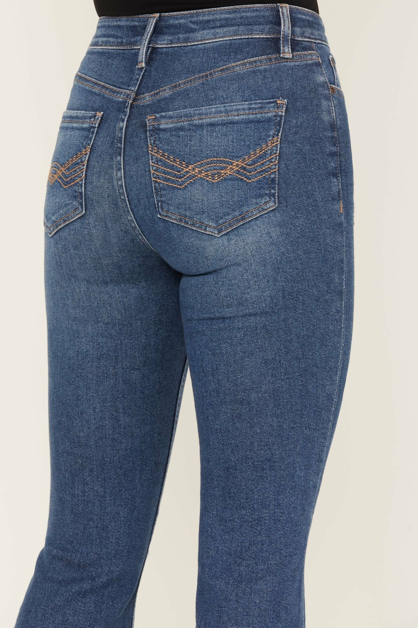 Idyllwind Navaho Dark Wash High Risin' Distressed Bootcut Jeans Dark Wash