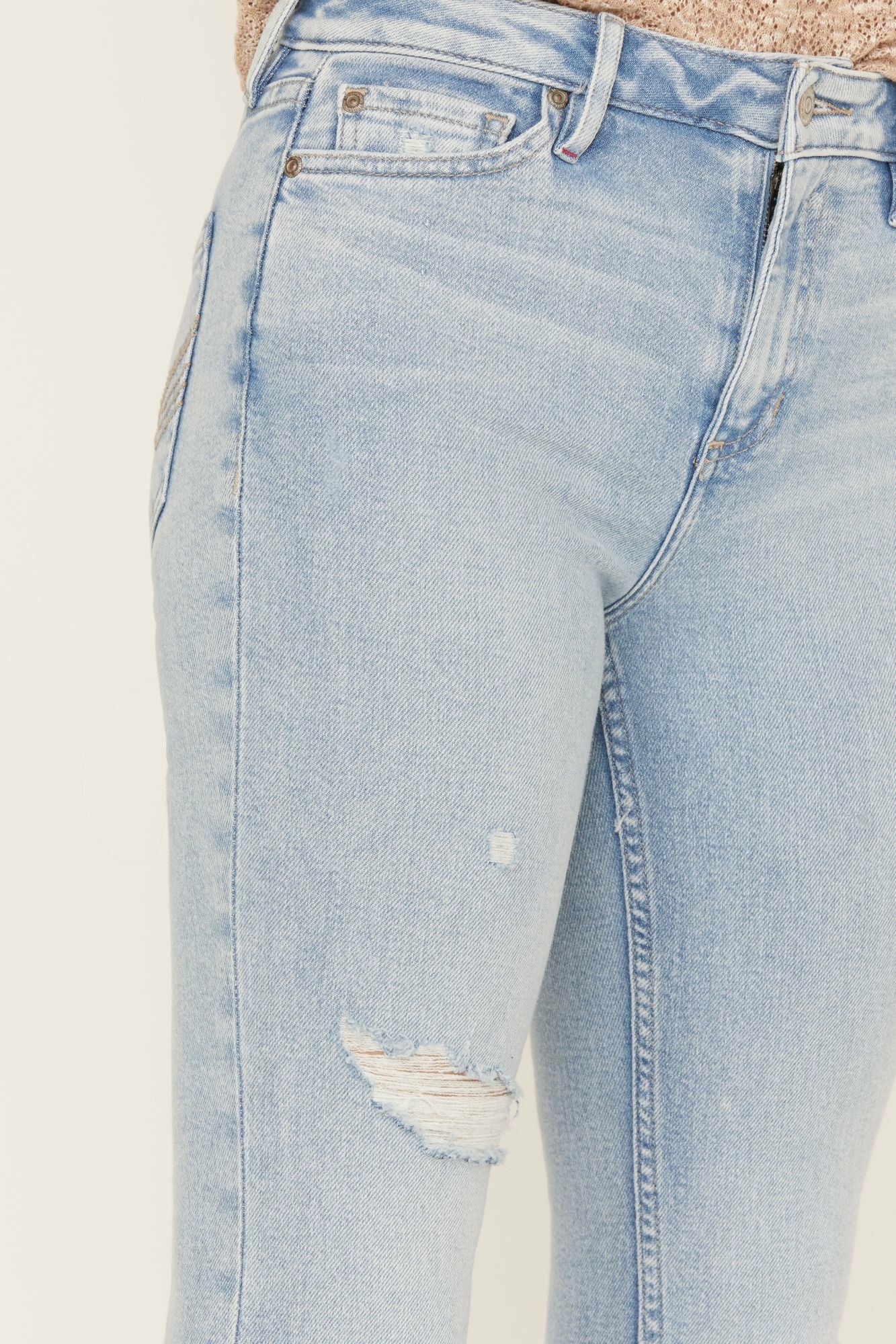 Idyllwind Melbourne Medium Wash High Risin Distressed Bootcut Jeans Medium Wash