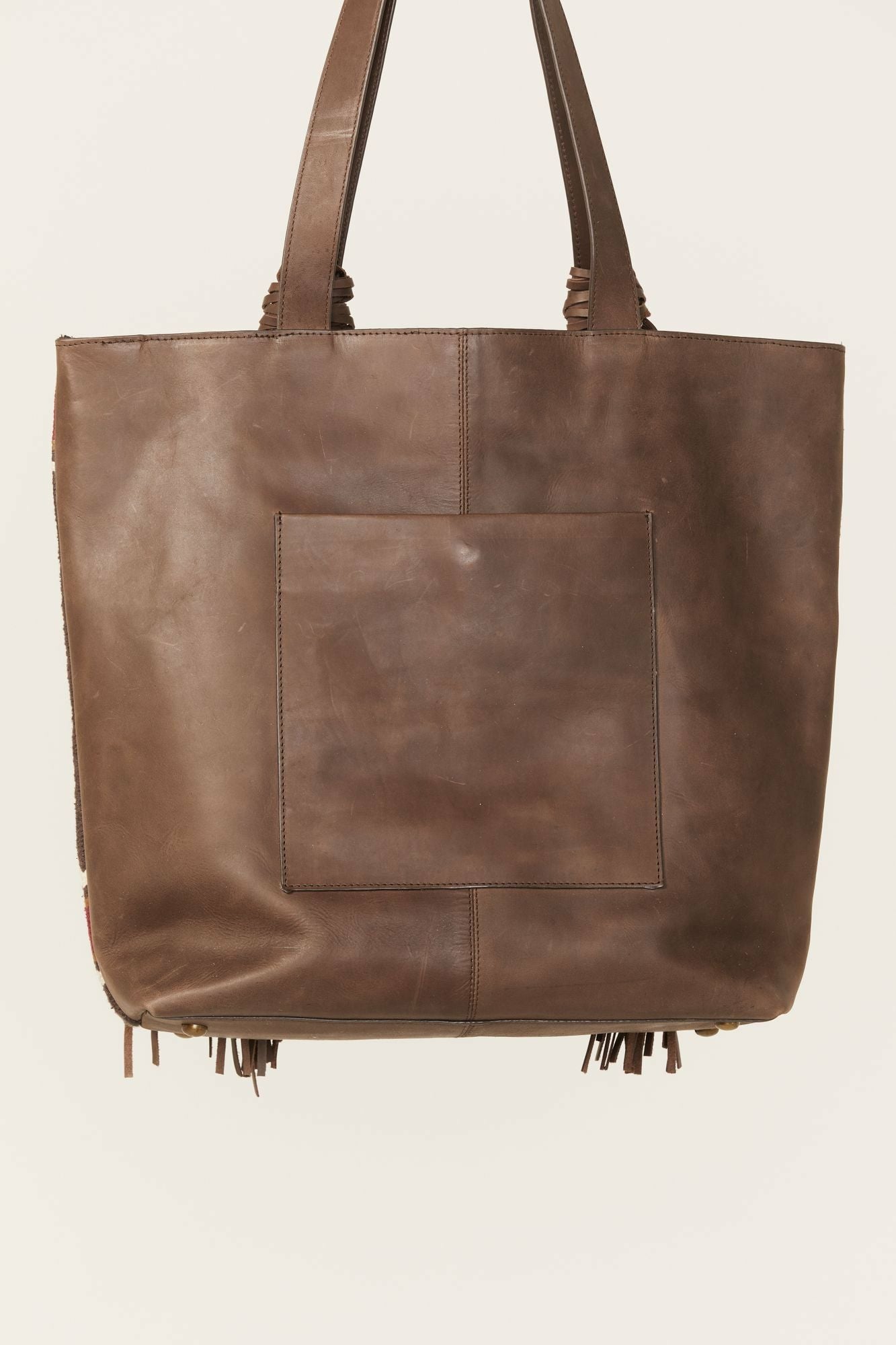 Idyllwind Antioch Pike Fringe Tote Handbag Brown