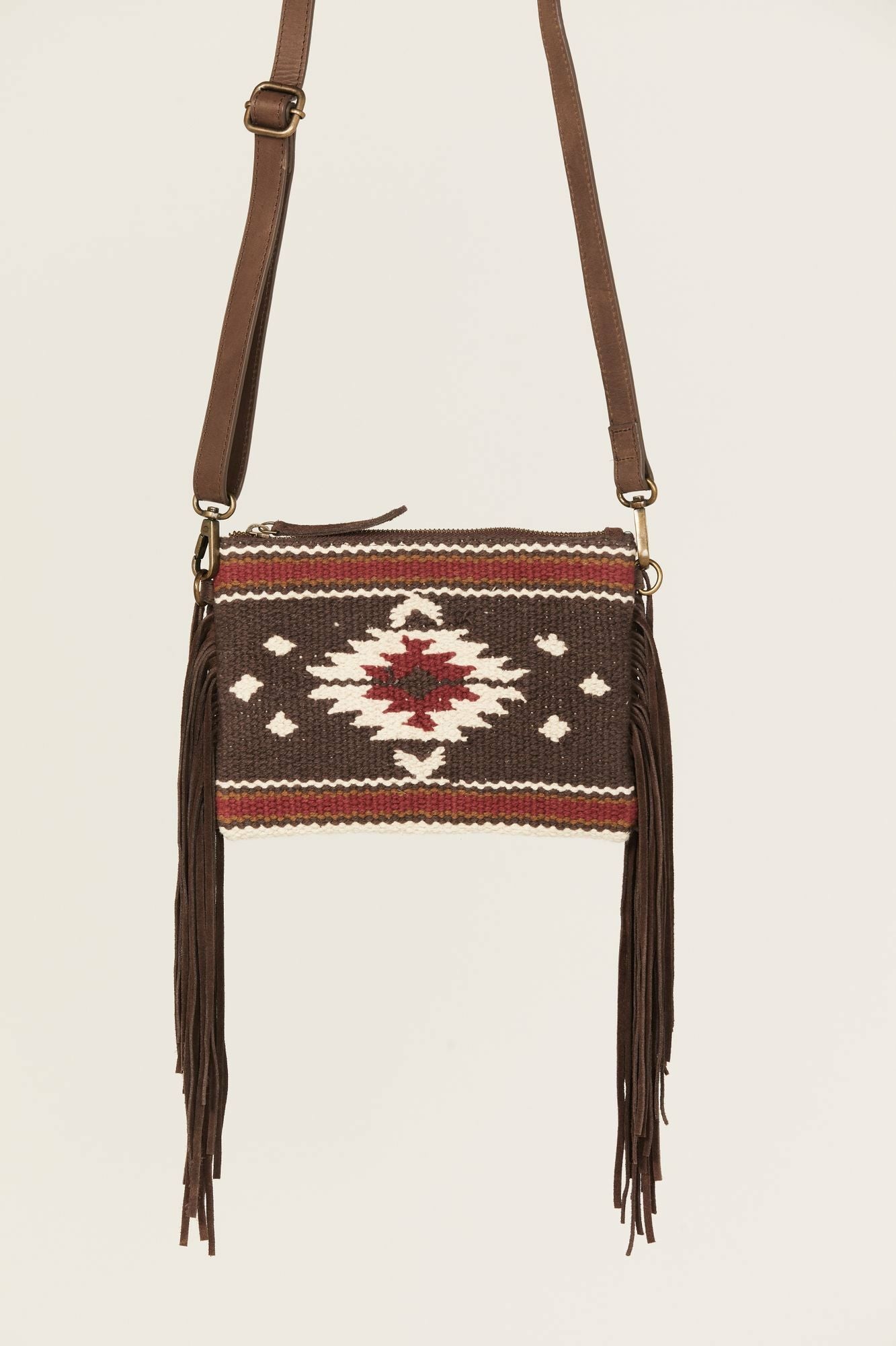 Idyllwind Antioch Pike Fringe Crossbody Handbag Brown