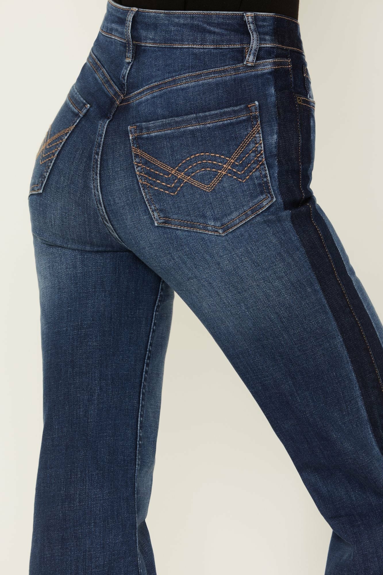 Idyllwind Gwynn High Risin Trouser Flare Jeans Dark Medium Wash