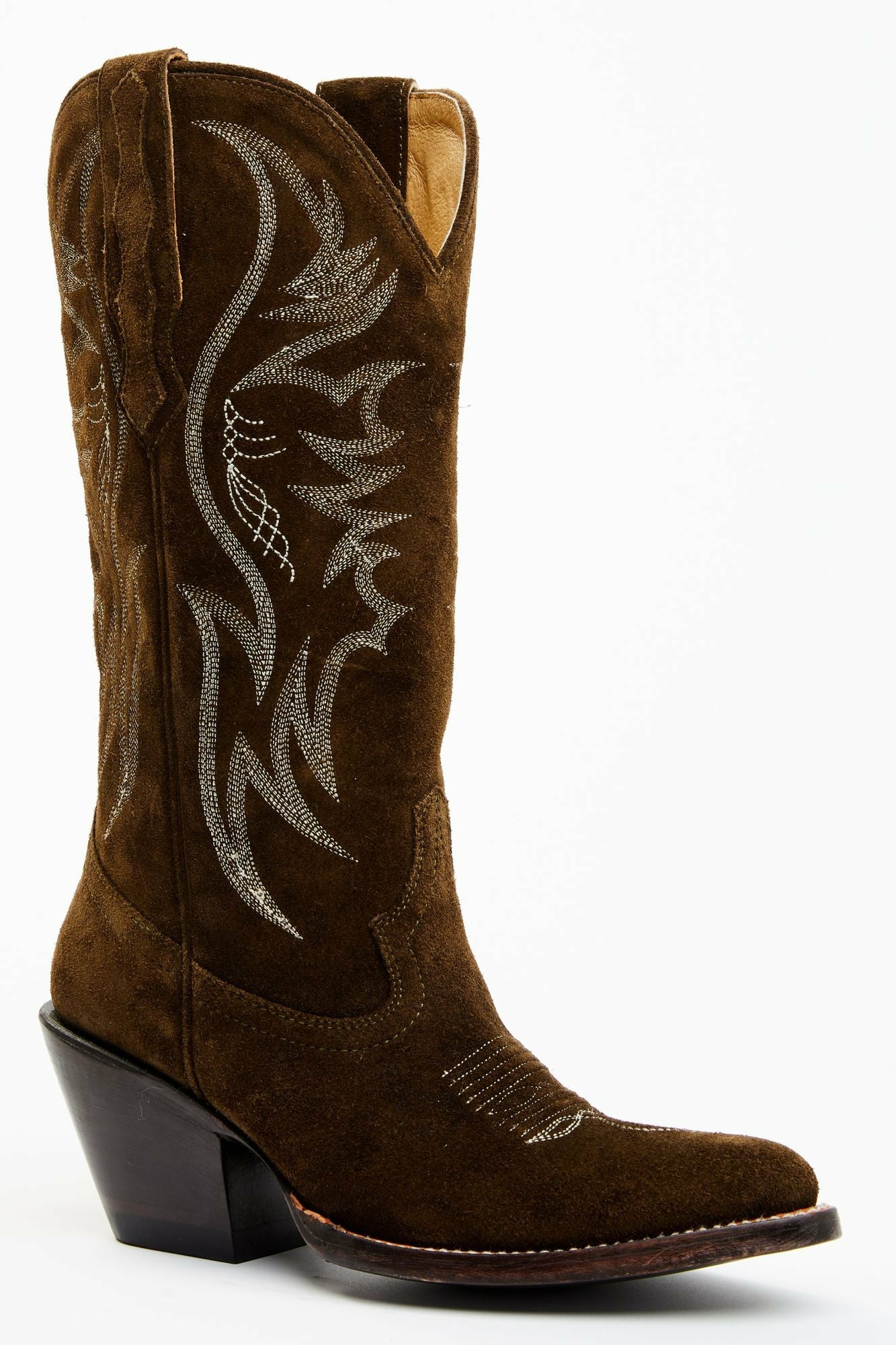 Idyllwind Charmed Life Olive Suede Western Boots - Round Toe Olive