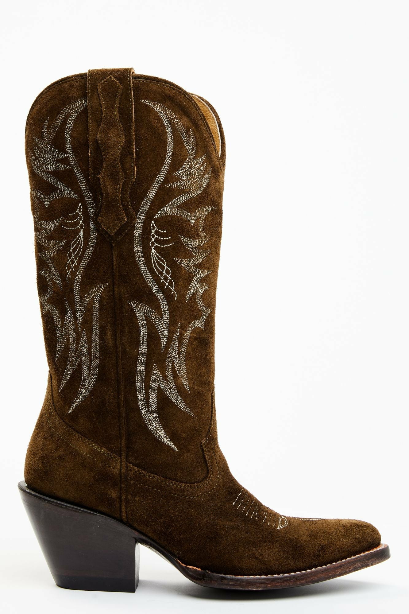 Idyllwind Charmed Life Olive Suede Western Boots - Round Toe Olive
