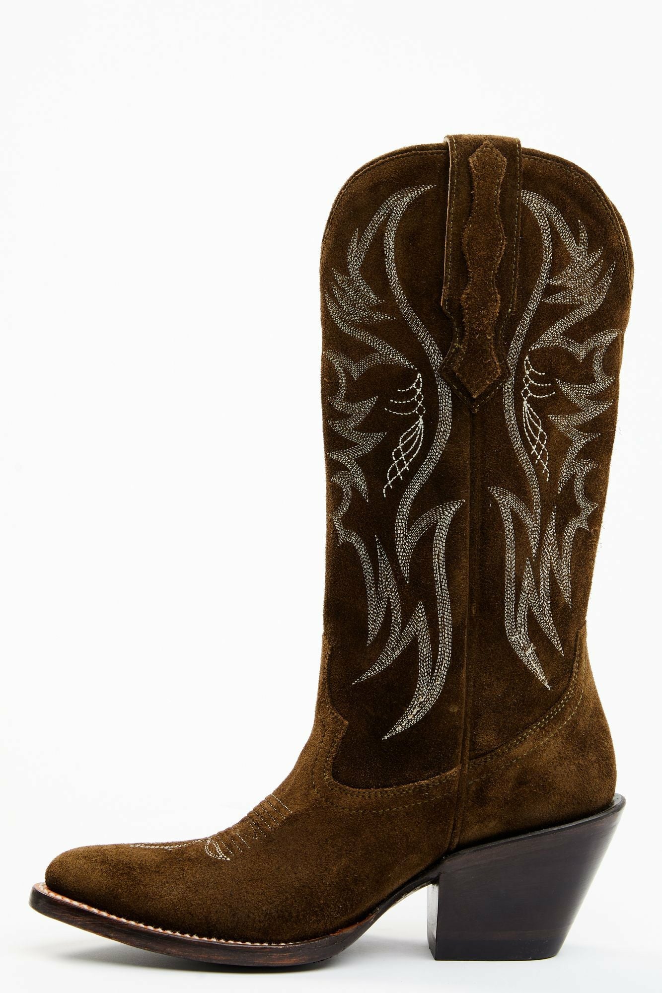 Idyllwind Charmed Life Olive Suede Western Boots - Round Toe Olive