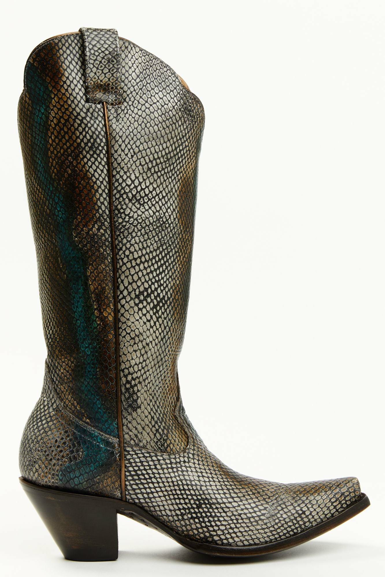 Idyllwind Strut Snake Print Leather Western Boots - Snip Toe Multi
