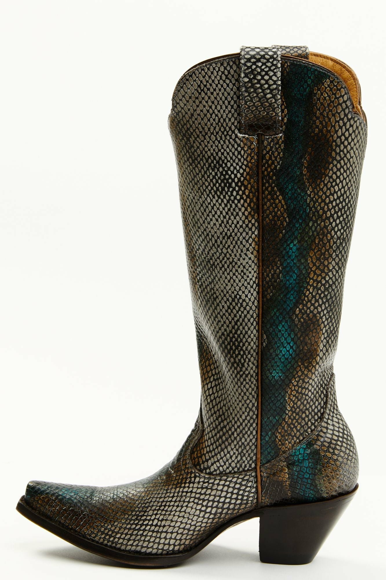 Idyllwind Strut Snake Print Leather Western Boots - Snip Toe Multi