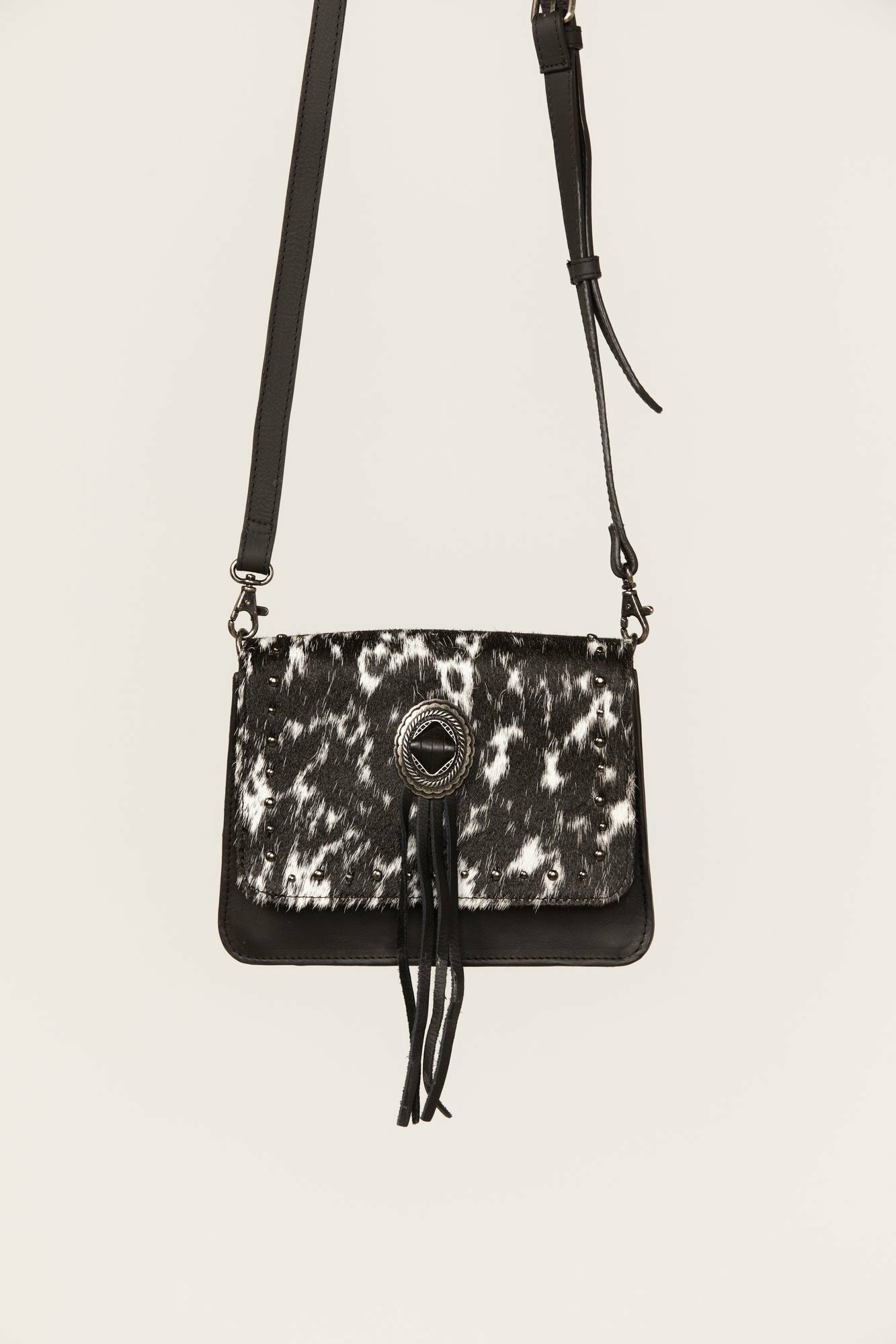 Idyllwind Laredo Cowhide Crossbody Handbag Black