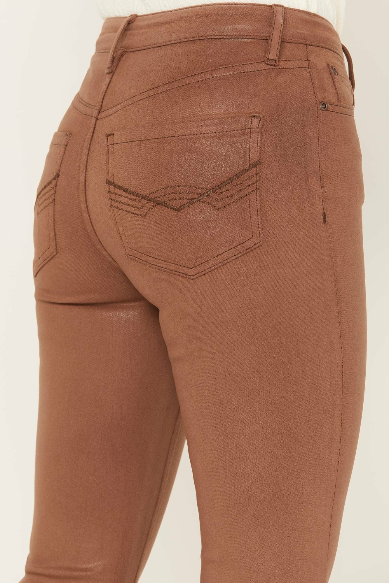 Idyllwind Cowan Gypsy High Rise Coated Bootcut Jeans Brown