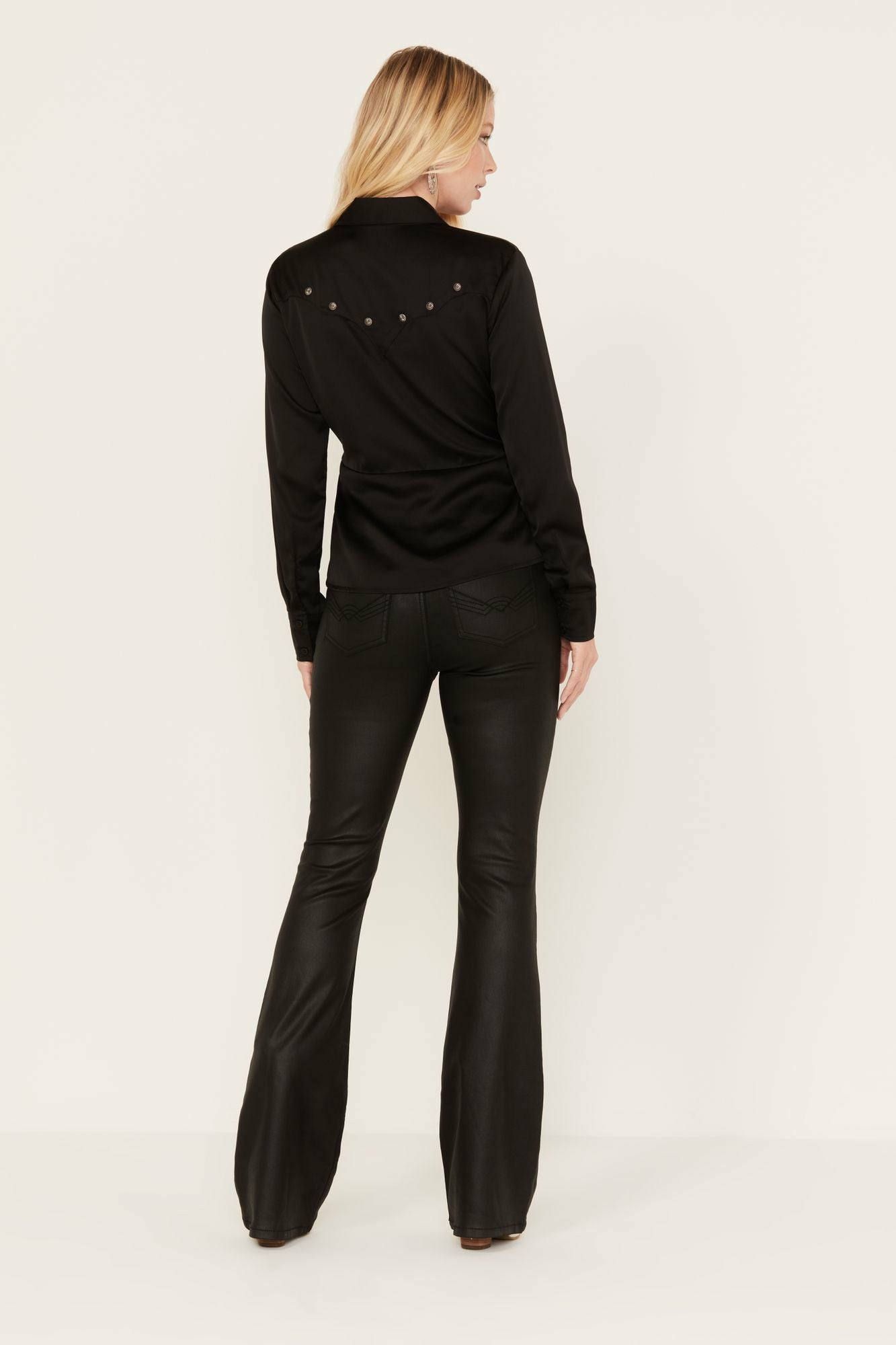 Idyllwind Jayme Coated High Risin Bootcut Jeans Black