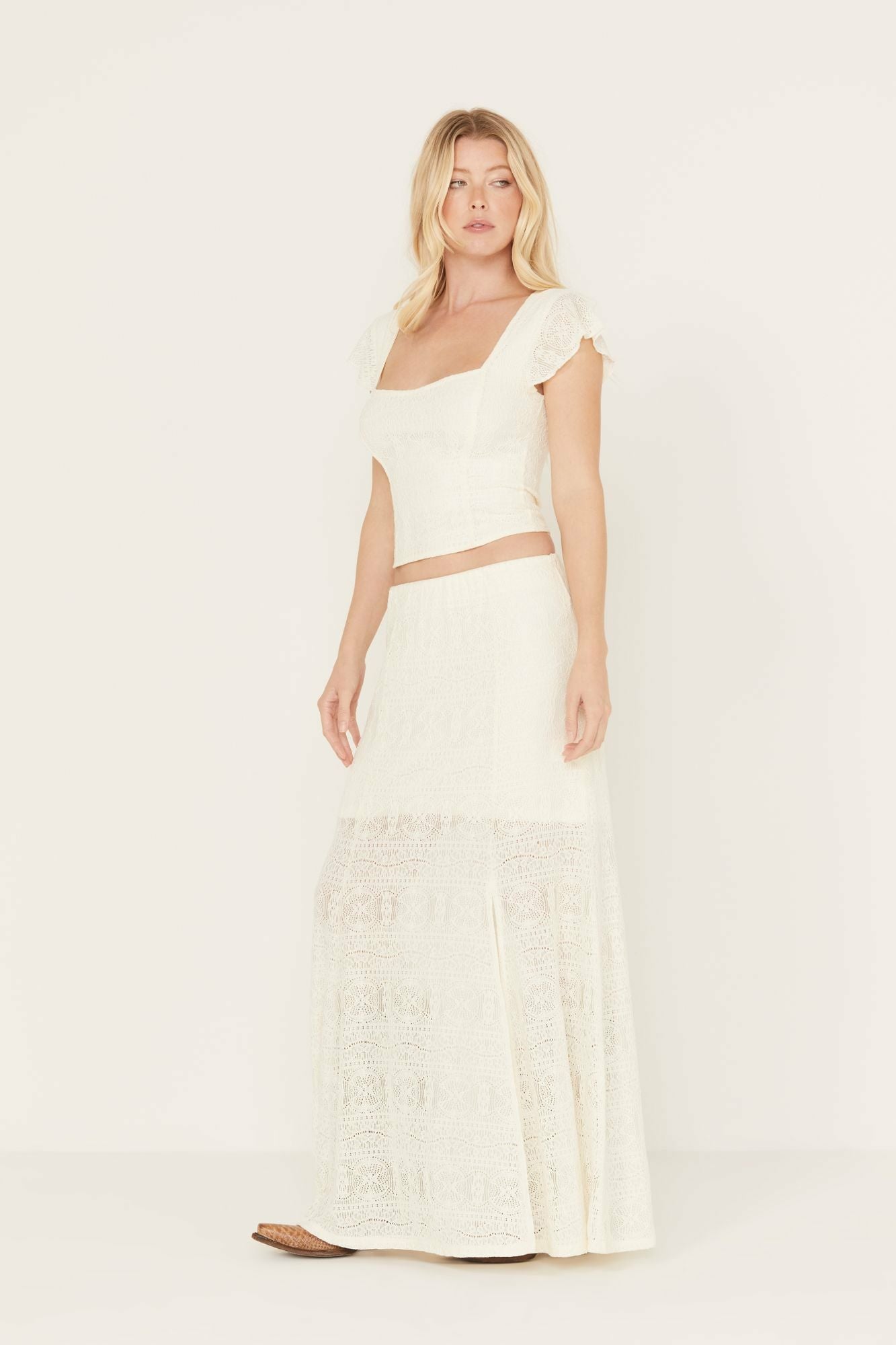 Idyllwind Montana Western Lady Maxi Skirt Ivory