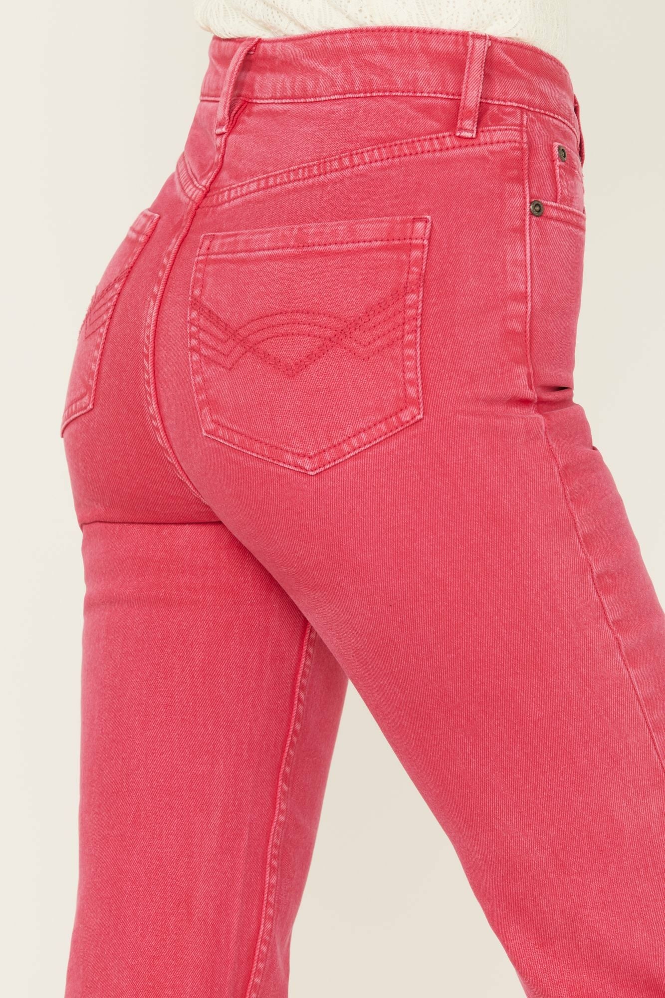 Idyllwind Cherry High Risin Kick Stretch Flare Jeans Cherry