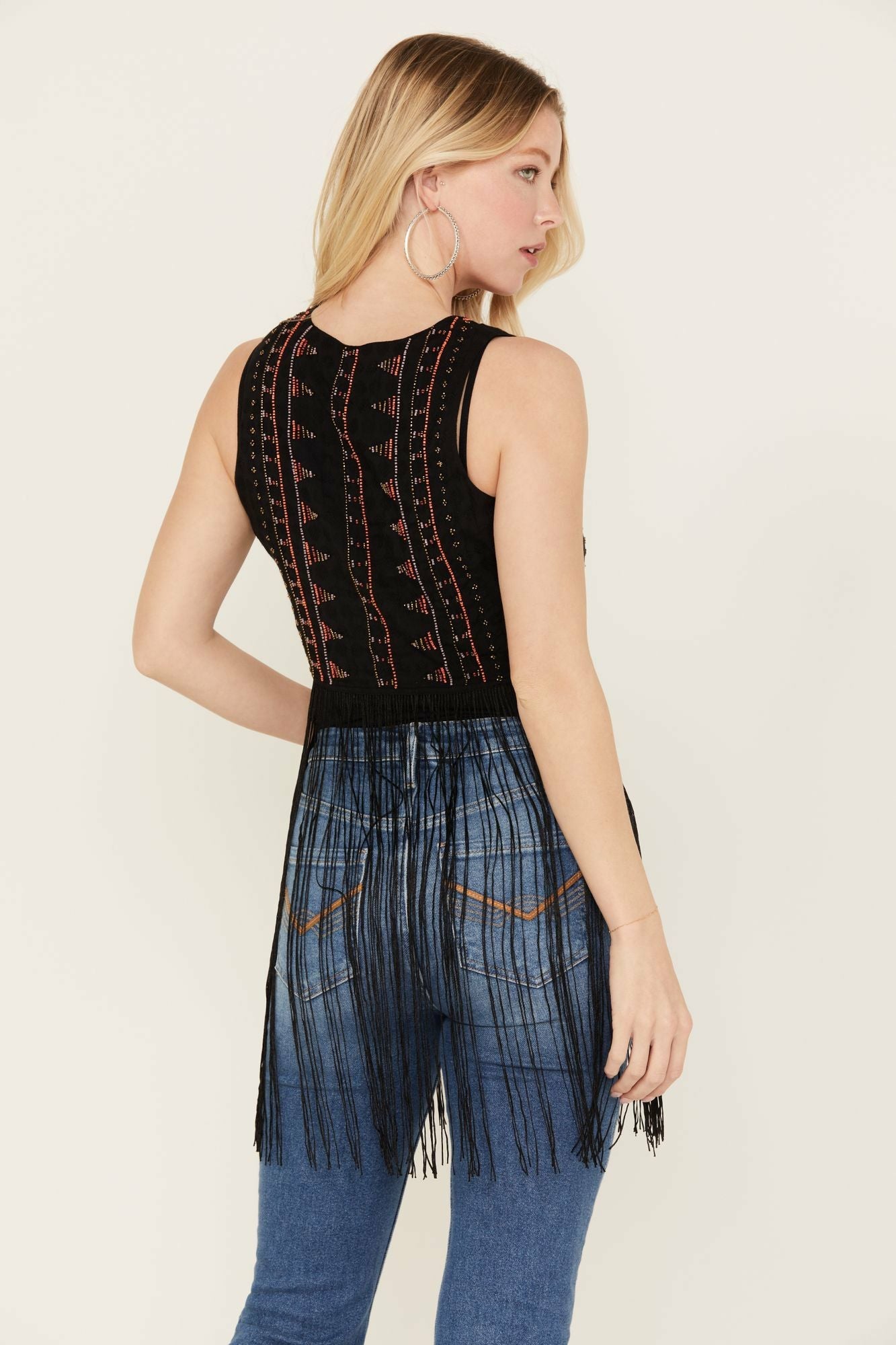 Idyllwind Juniper Beaded Vest Black