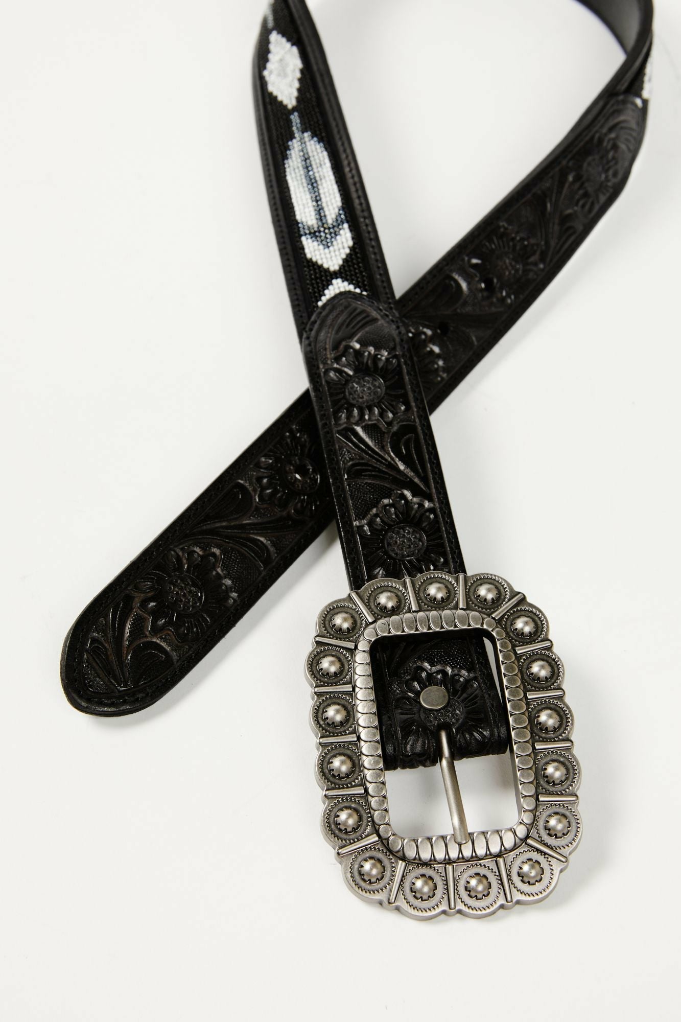 Idyllwind Windriver Seed Bead Western Belt Black
