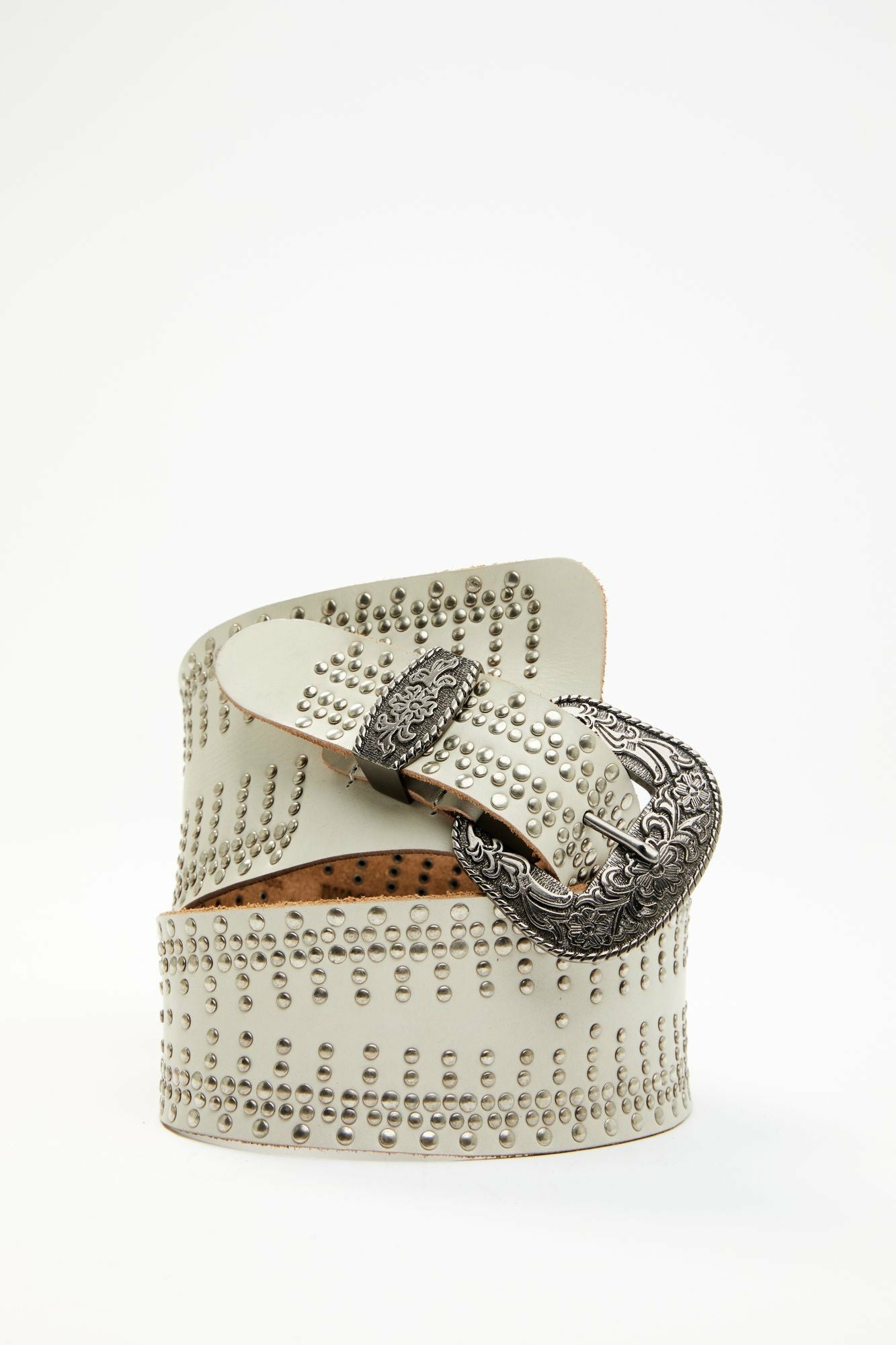 Idyllwind Sadler Studded Belt Ivory