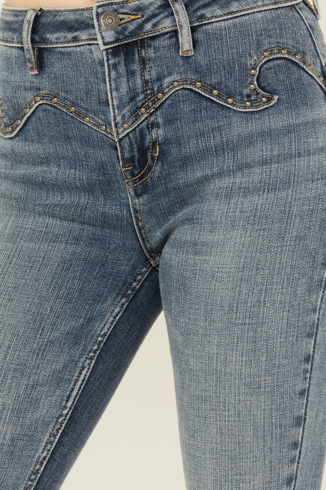 Idyllwind Beasley Gypsy High Rise Western Yoke Stretch Bootcut Jeans Medium Wash