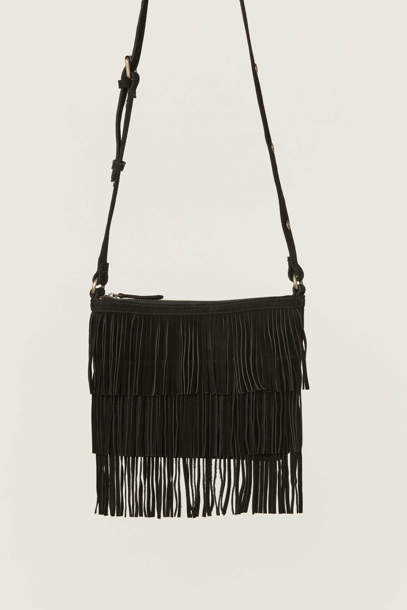 Idyllwind Darlington Court Suede Crossbody Handbag Black