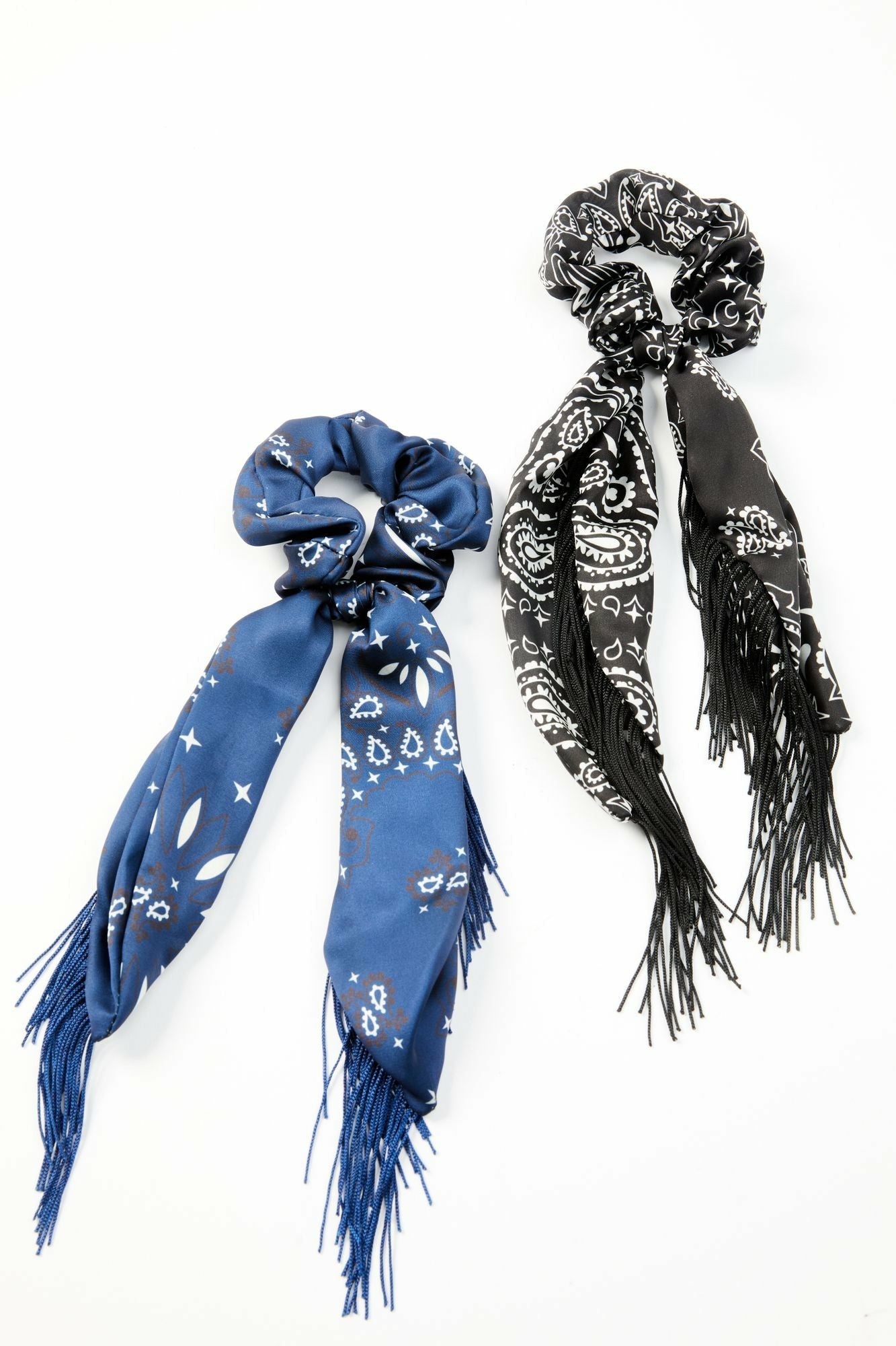 Idyllwind Annette Fringe Hair Scrunchies - 2 Pack Blue