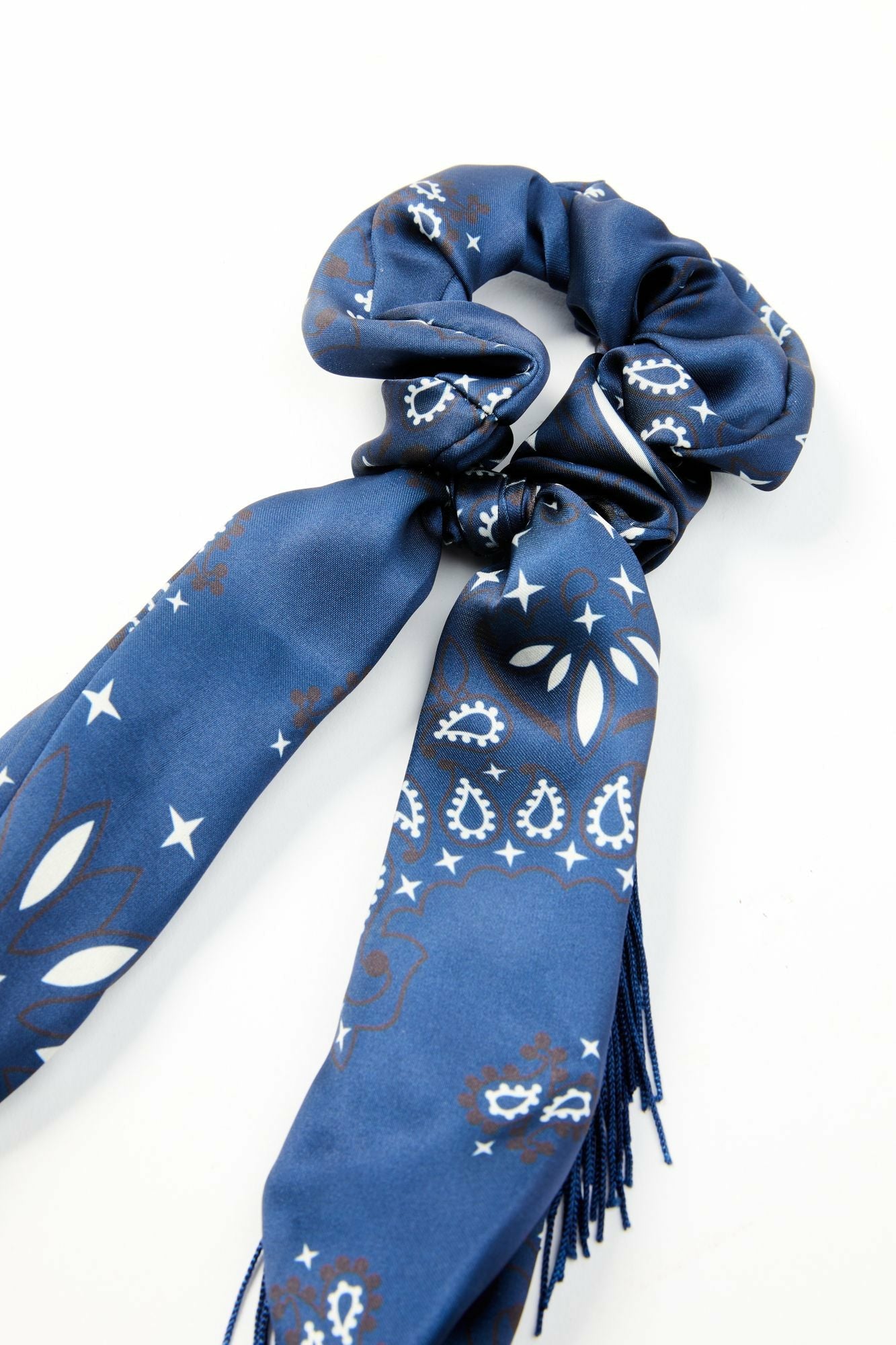 Idyllwind Annette Fringe Hair Scrunchies - 2 Pack Blue