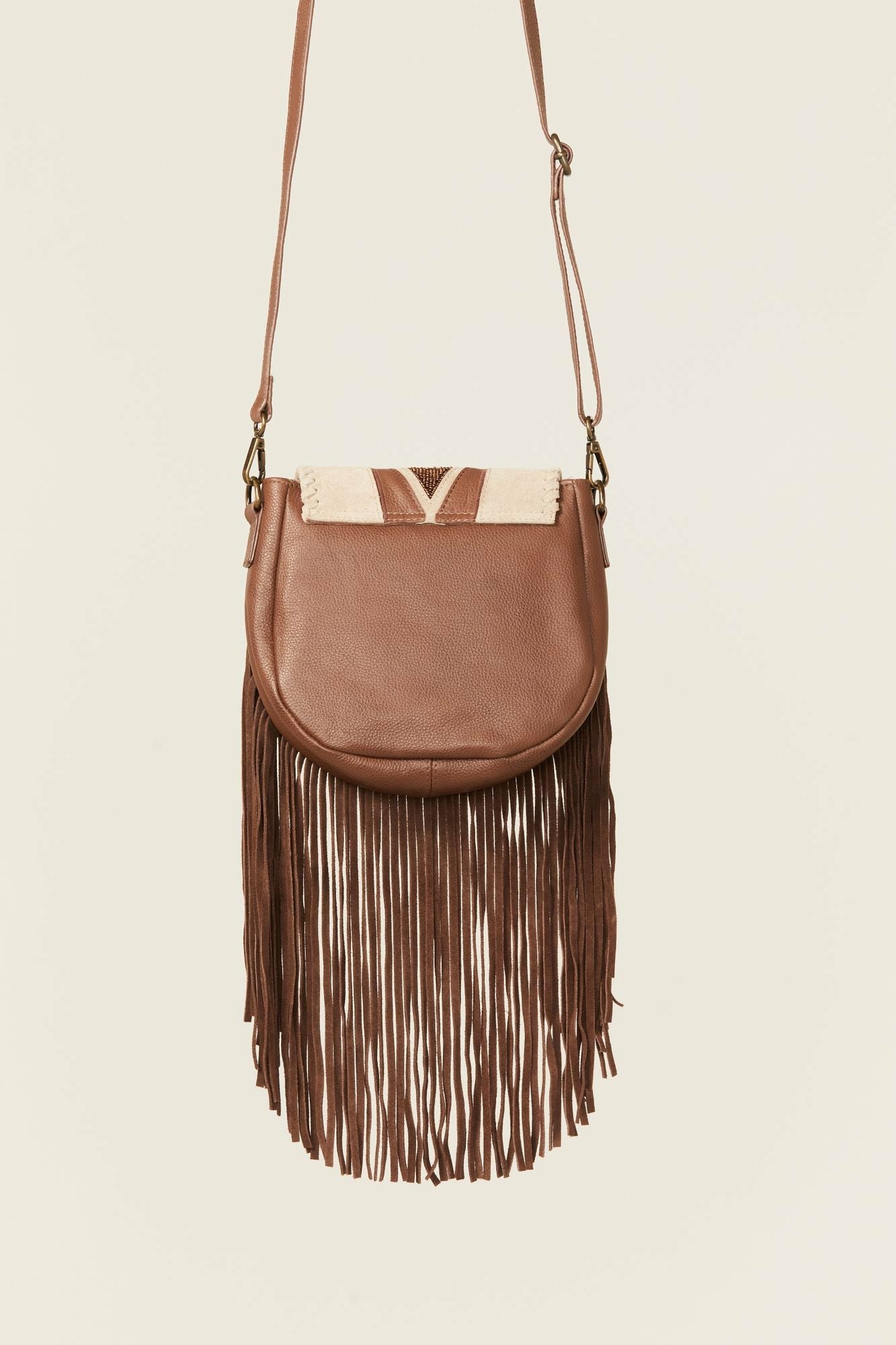 Idyllwind Belterra Fringe Crossbody Handbag Brown