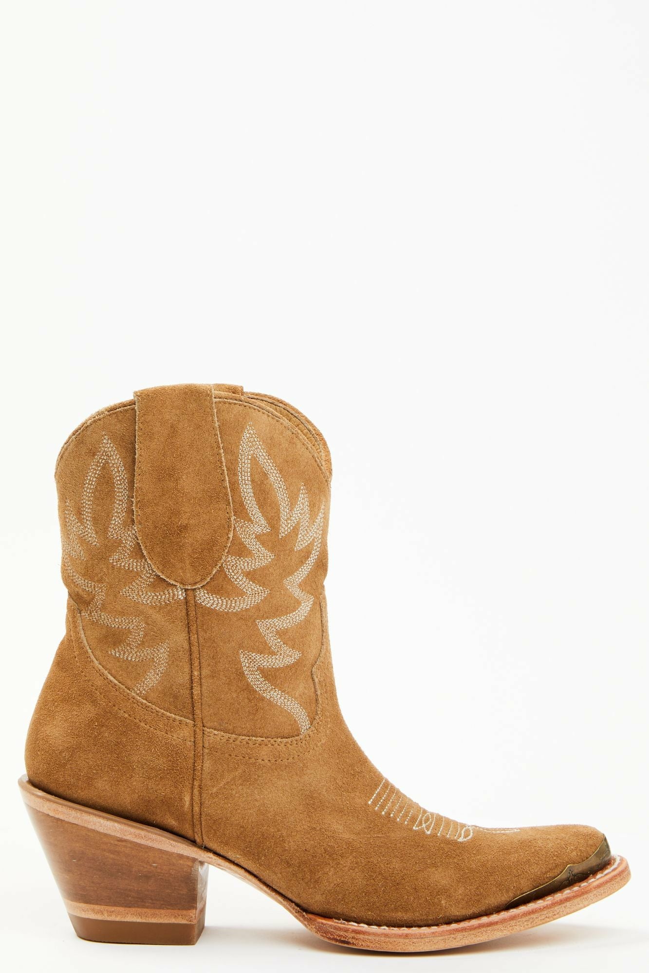 Idyllwind Wheels Sand Suede Western Booties - Round Toe Tan