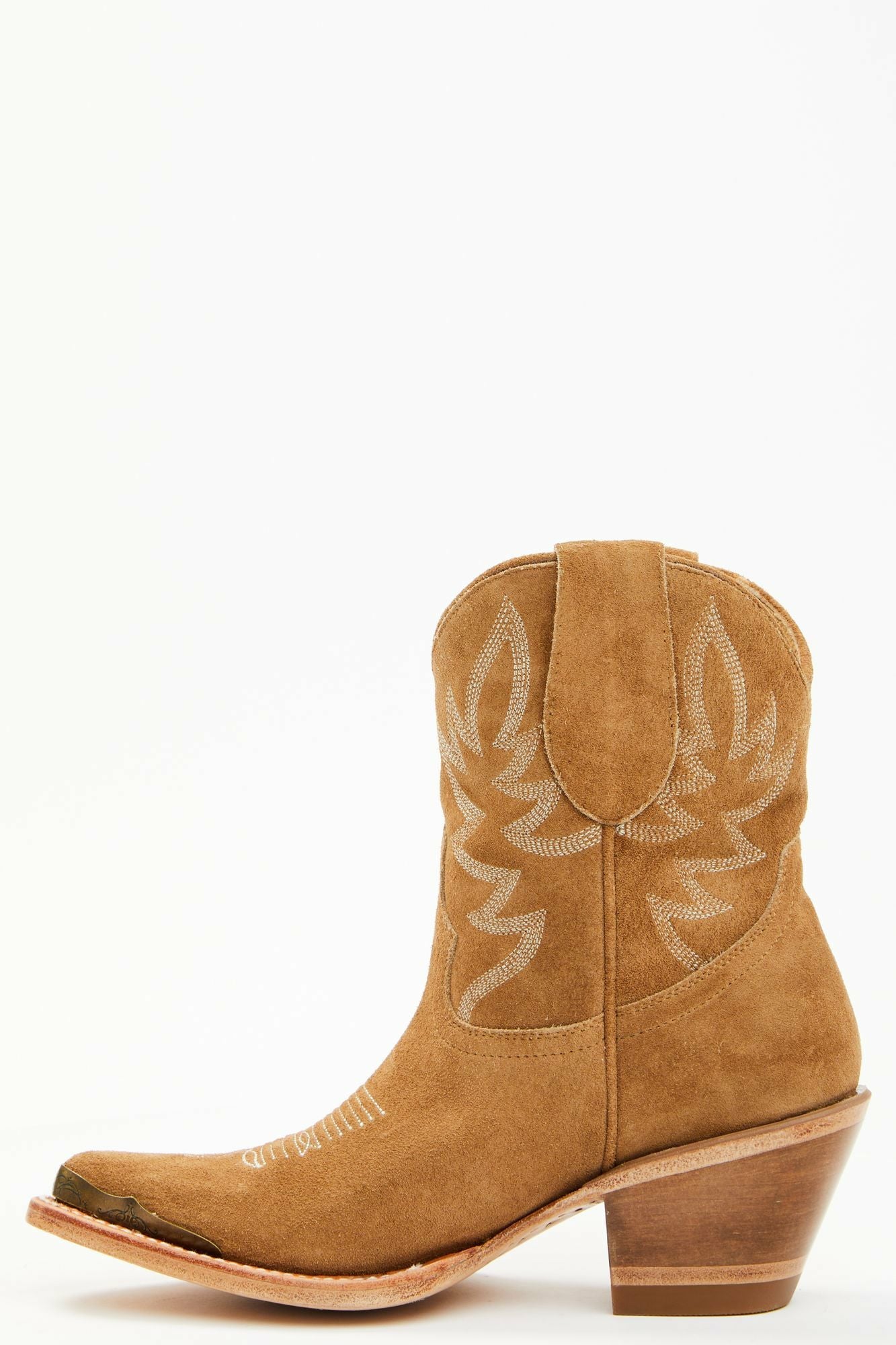 Idyllwind Wheels Sand Suede Western Booties - Round Toe Tan