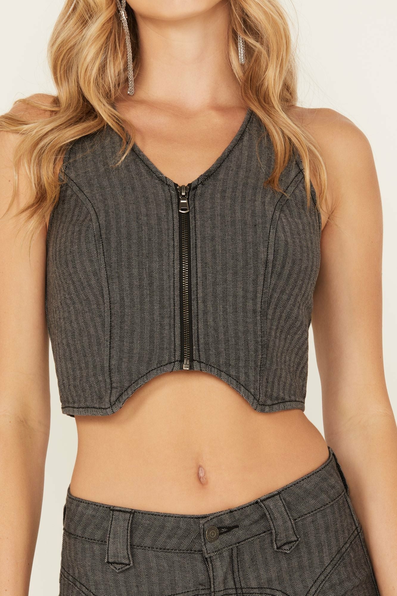 Idyllwind Annex Herringbone Vest Black