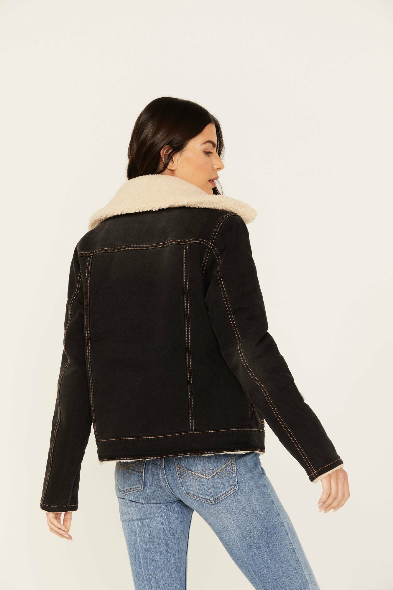 Idyllwind Blackburn Reversible Denim Sherpa Jacket Black