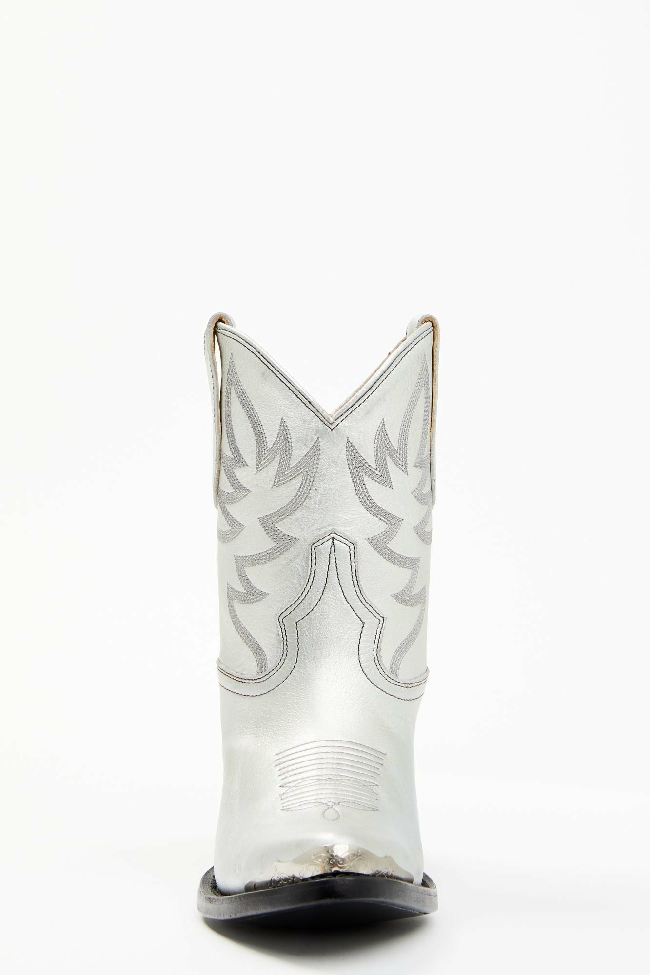 Idyllwind Wheels Silver Leather Western Booties - Round Toe Silver