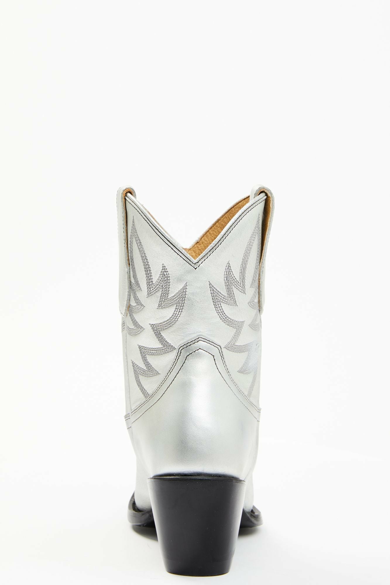 Idyllwind Wheels Silver Leather Western Booties - Round Toe Silver