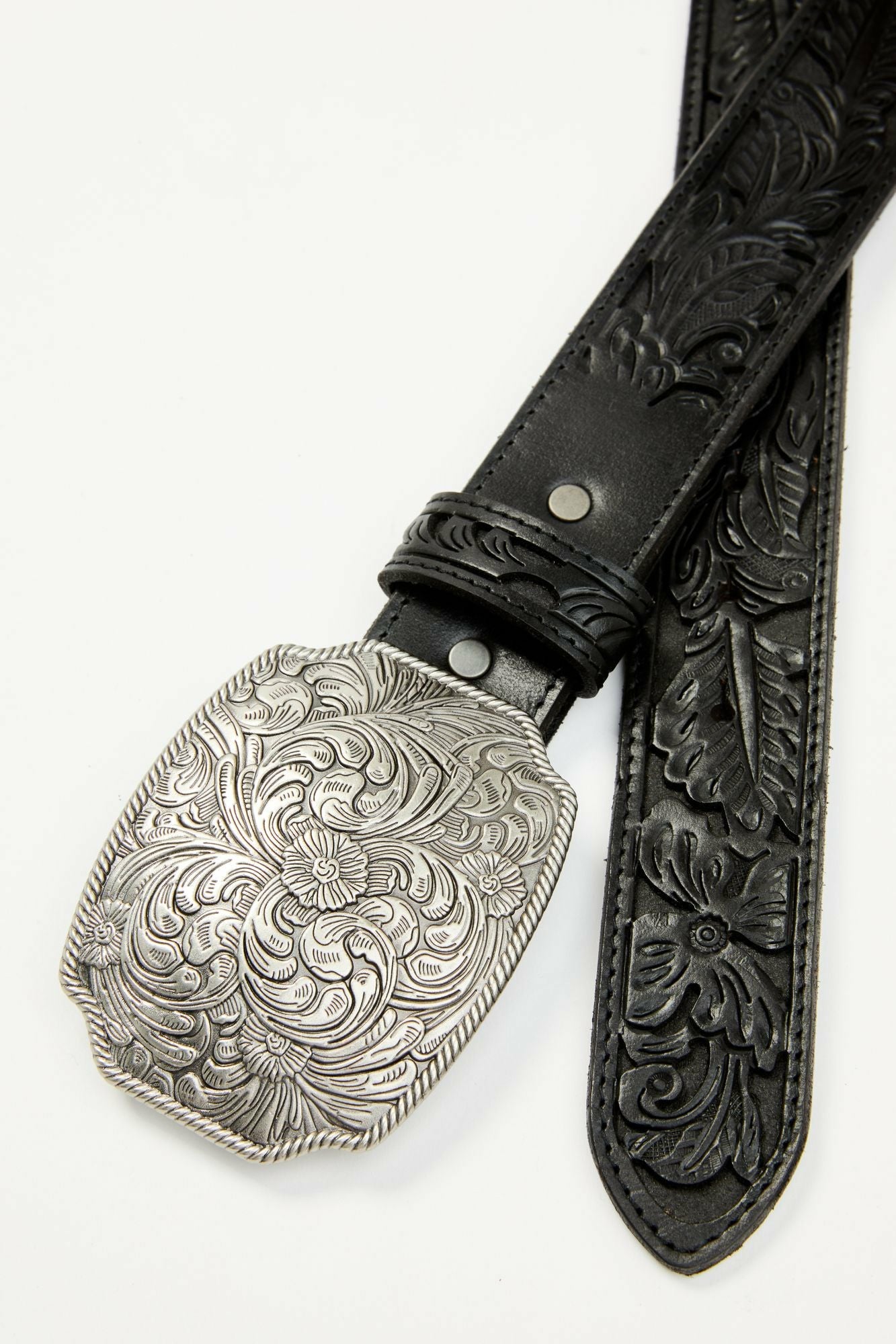 Idyllwind Westerly Drive Black Tooled Belt Black