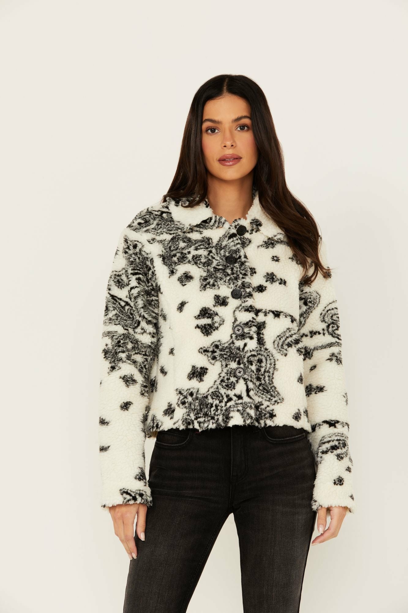 Idyllwind Oak Sherpa Jacket Ivory