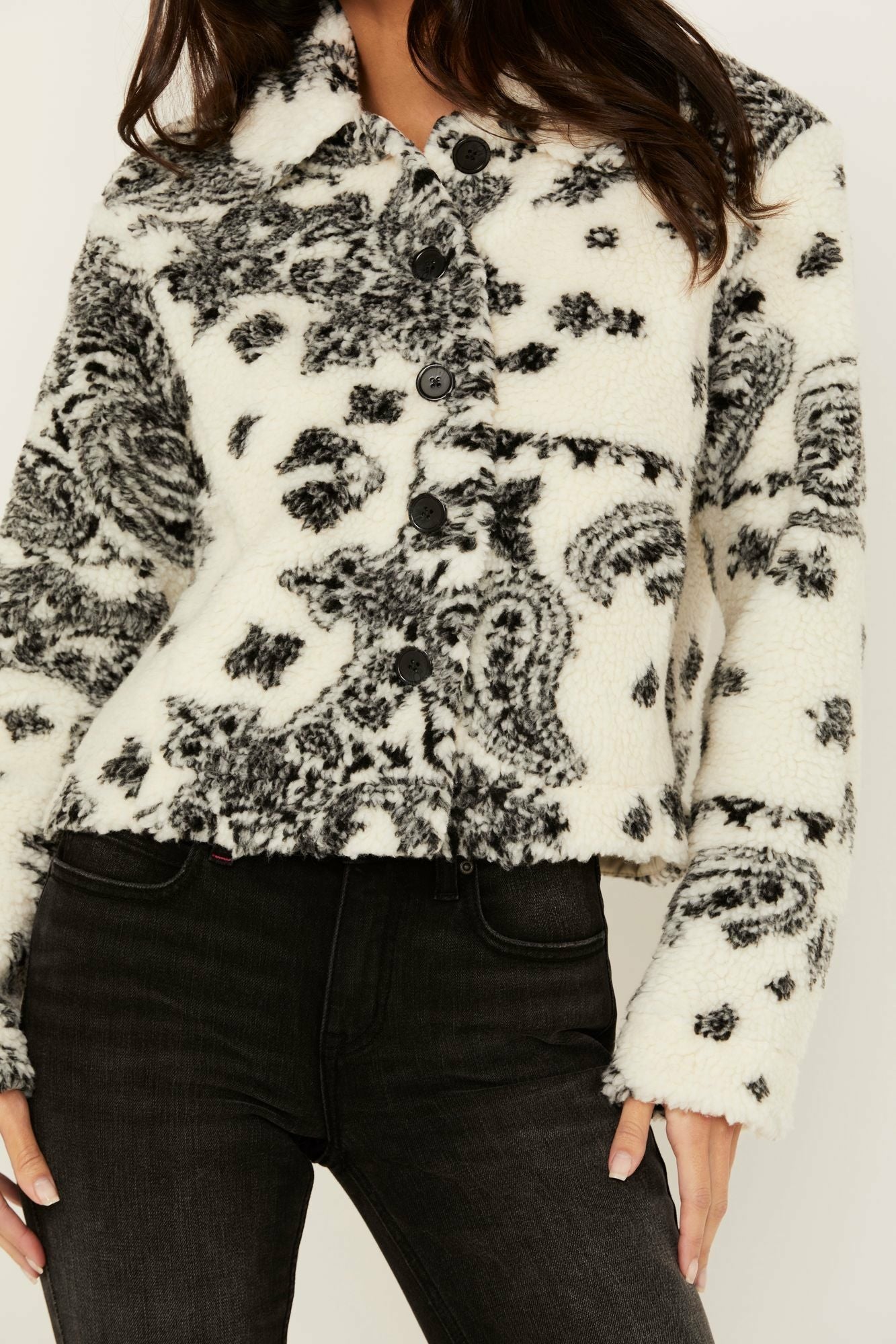 Idyllwind Oak Sherpa Jacket Ivory